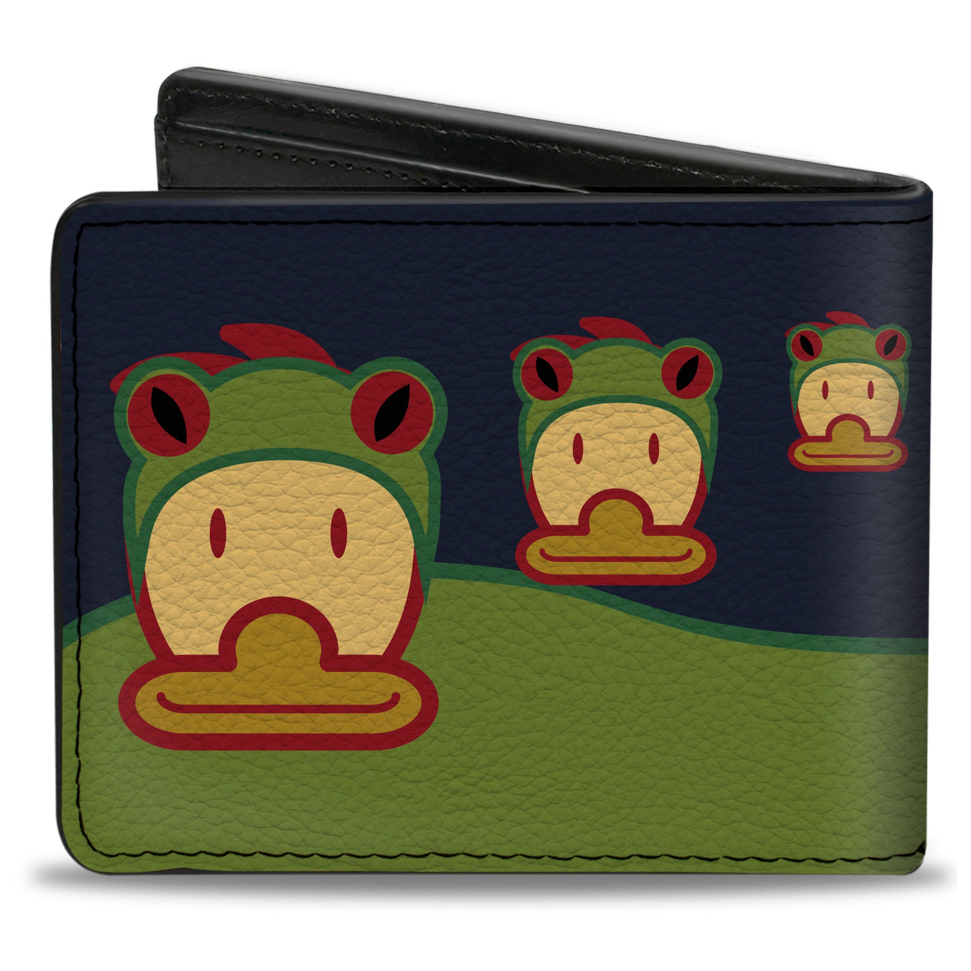 Bi-Fold Wallet - Duck w Frog Hat Bi-Fold Wallets Buckle-Down