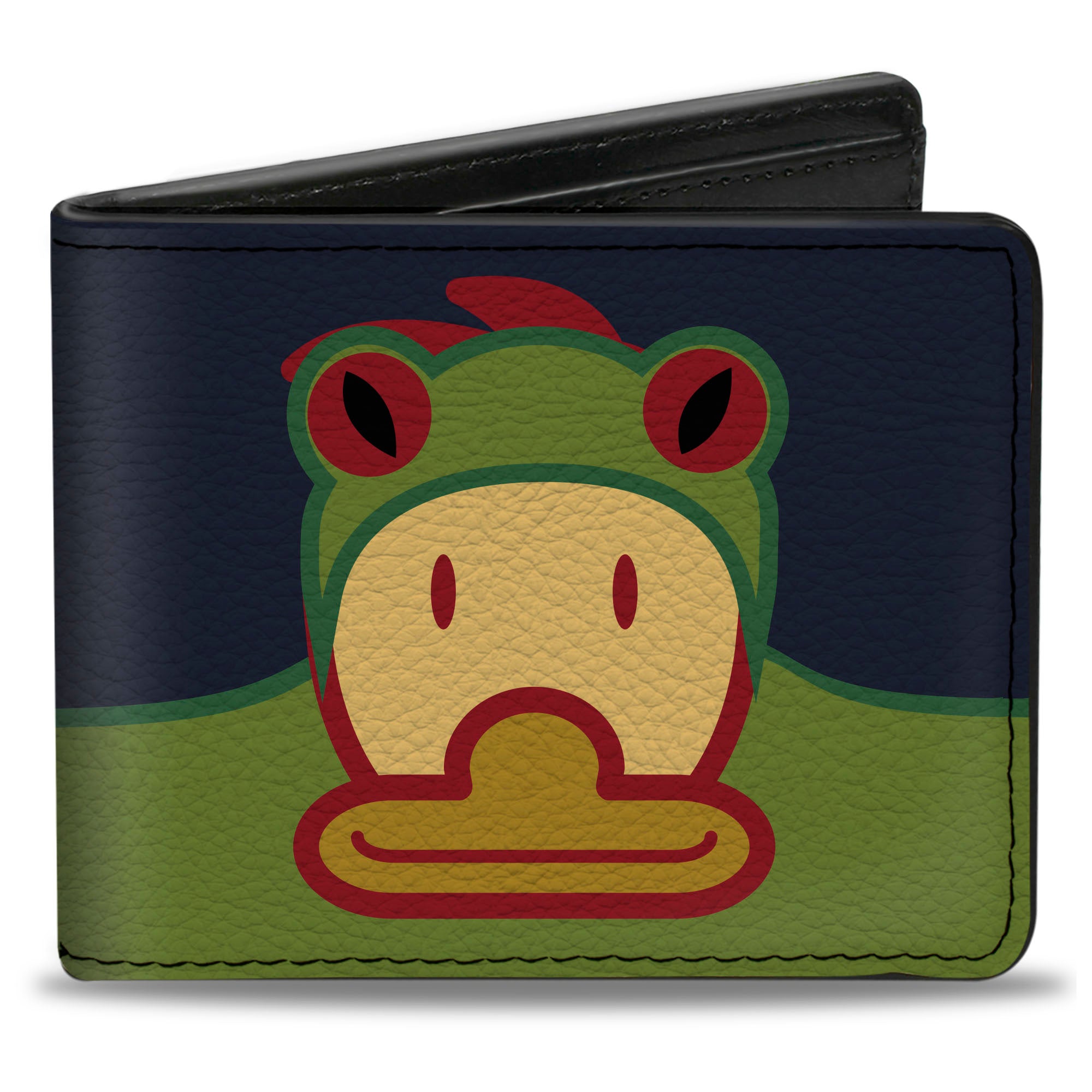 Bi-Fold Wallet - Duck w Frog Hat Bi-Fold Wallets Buckle-Down