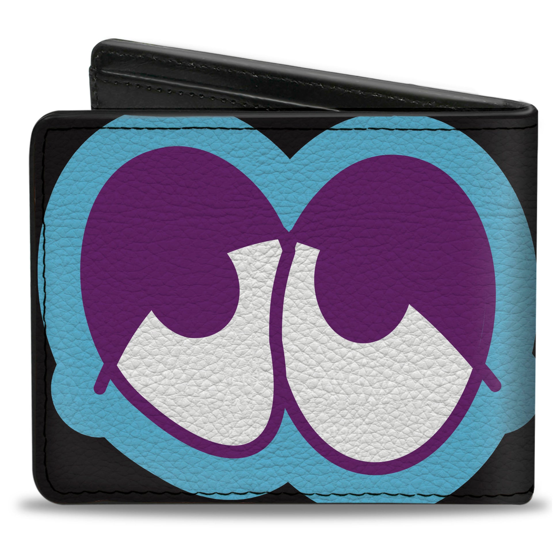 Bi-Fold Wallet - Dopey Eyes Black Baby Blue Purple Bi-Fold Wallets Buckle-Down