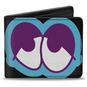 Bi-Fold Wallet - Dopey Eyes Black Baby Blue Purple Bi-Fold Wallets Buckle-Down