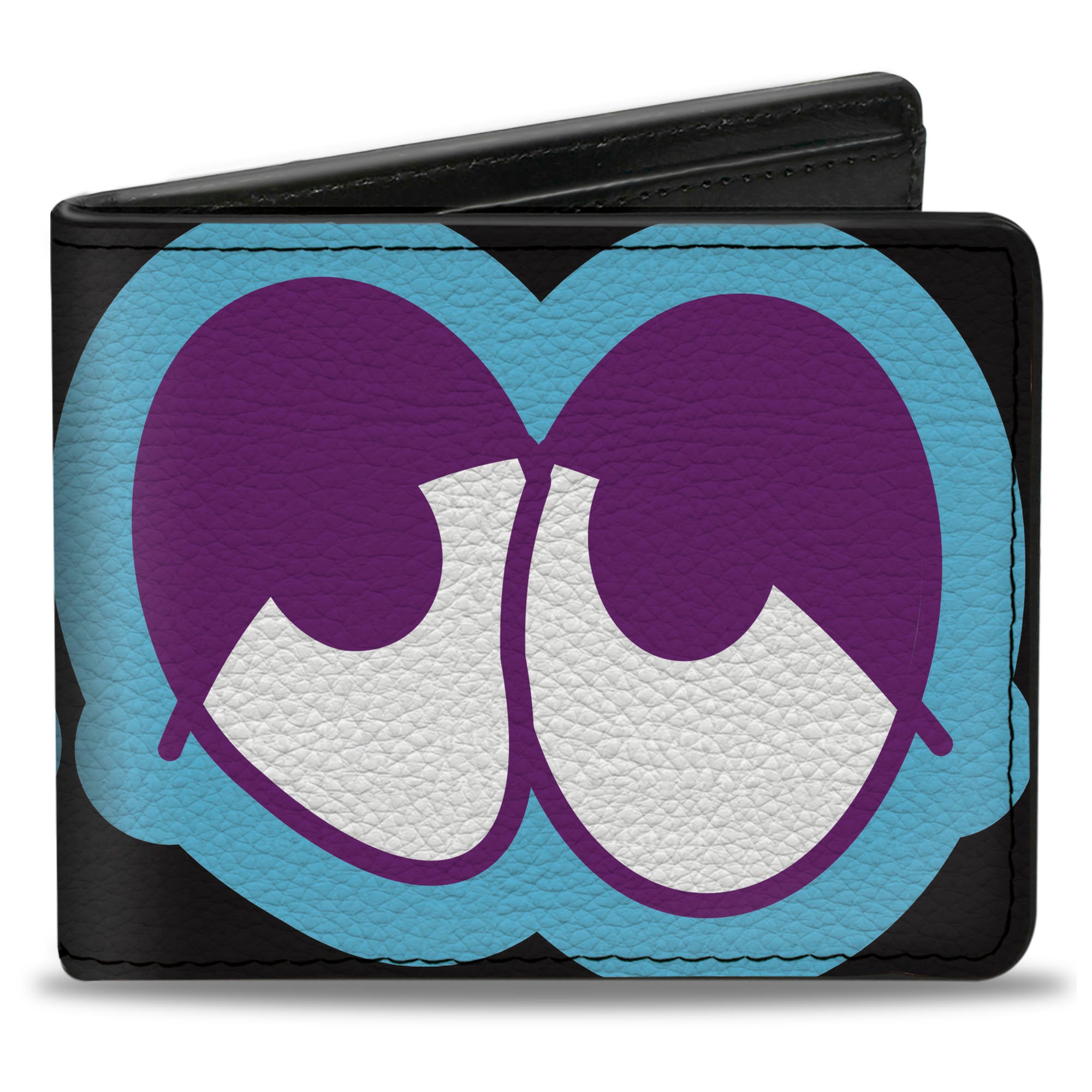 Bi-Fold Wallet - Dopey Eyes Black Baby Blue Purple Bi-Fold Wallets Buckle-Down