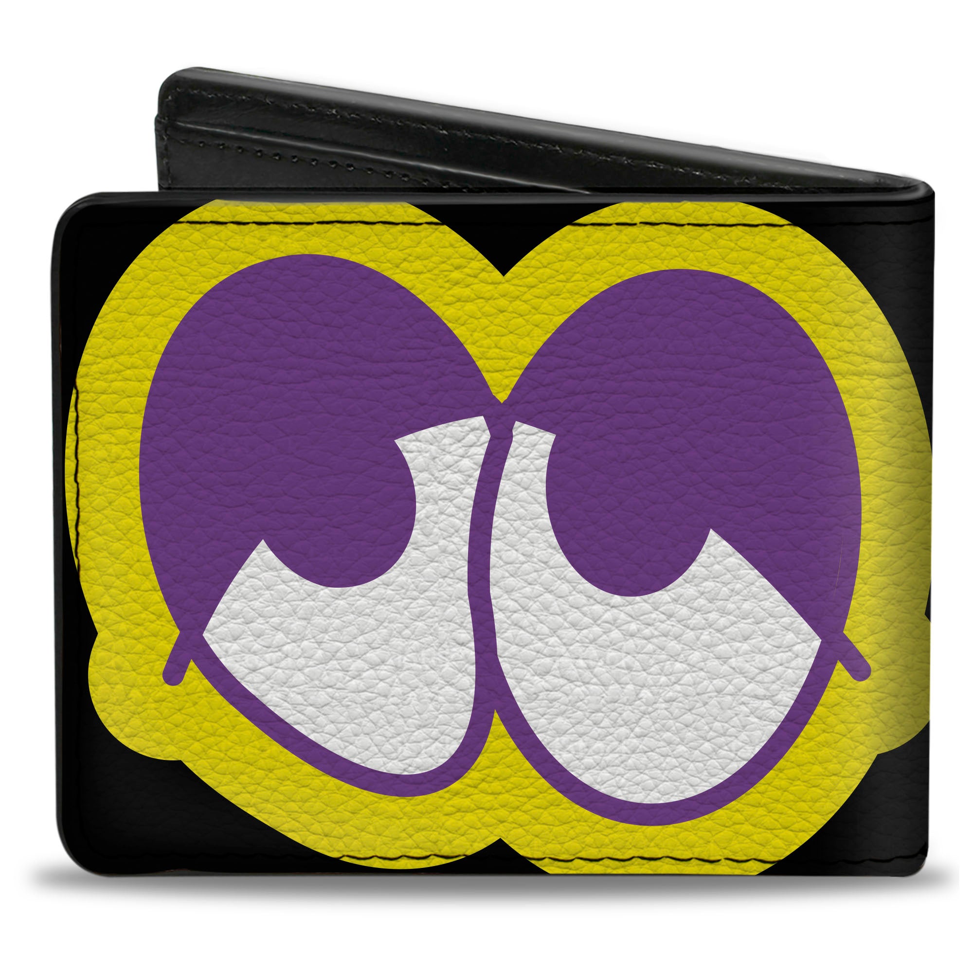 Bi-Fold Wallet - Dopey Eyes Black Yellow Purple Bi-Fold Wallets Buckle-Down