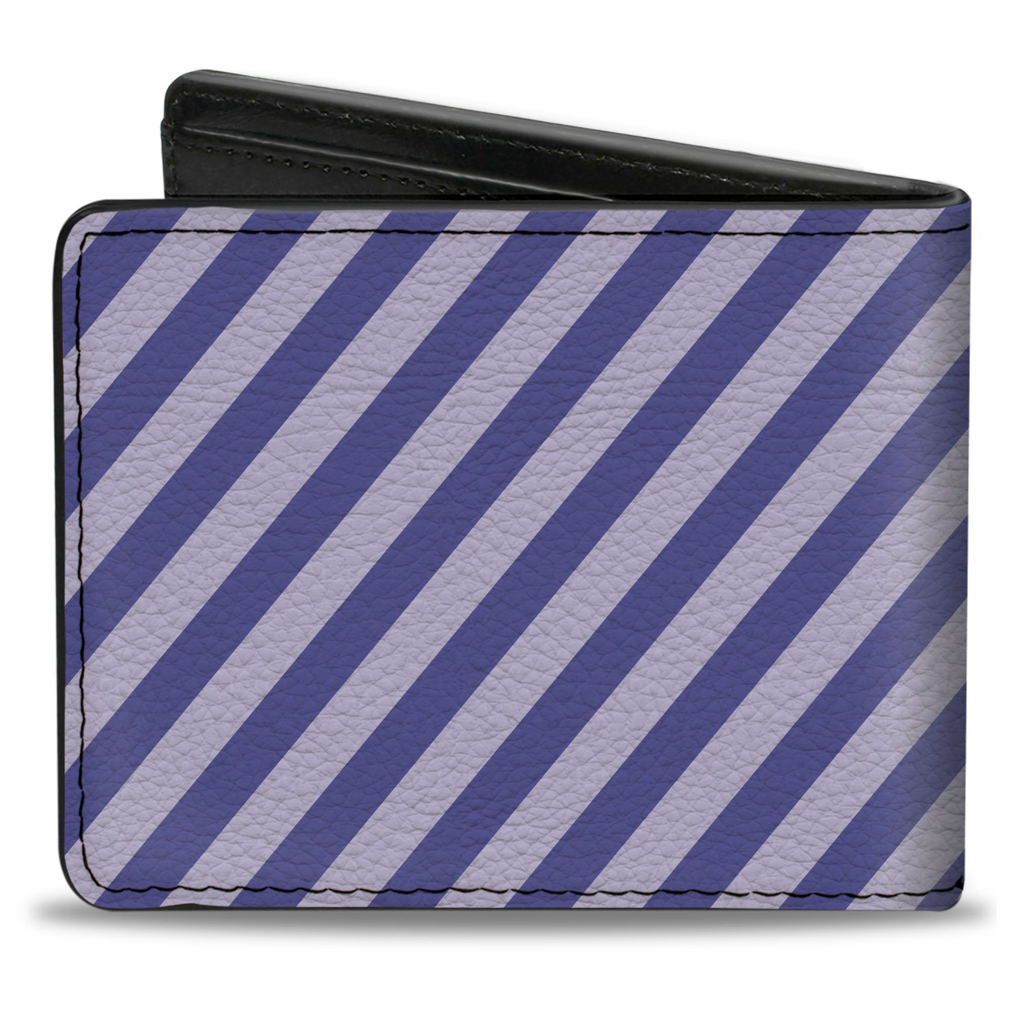 Bi-Fold Wallet - Diagonal Stripes Pastel Blues Bi-Fold Wallets Buckle-Down