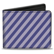 Bi-Fold Wallet - Diagonal Stripes Pastel Blues Bi-Fold Wallets Buckle-Down