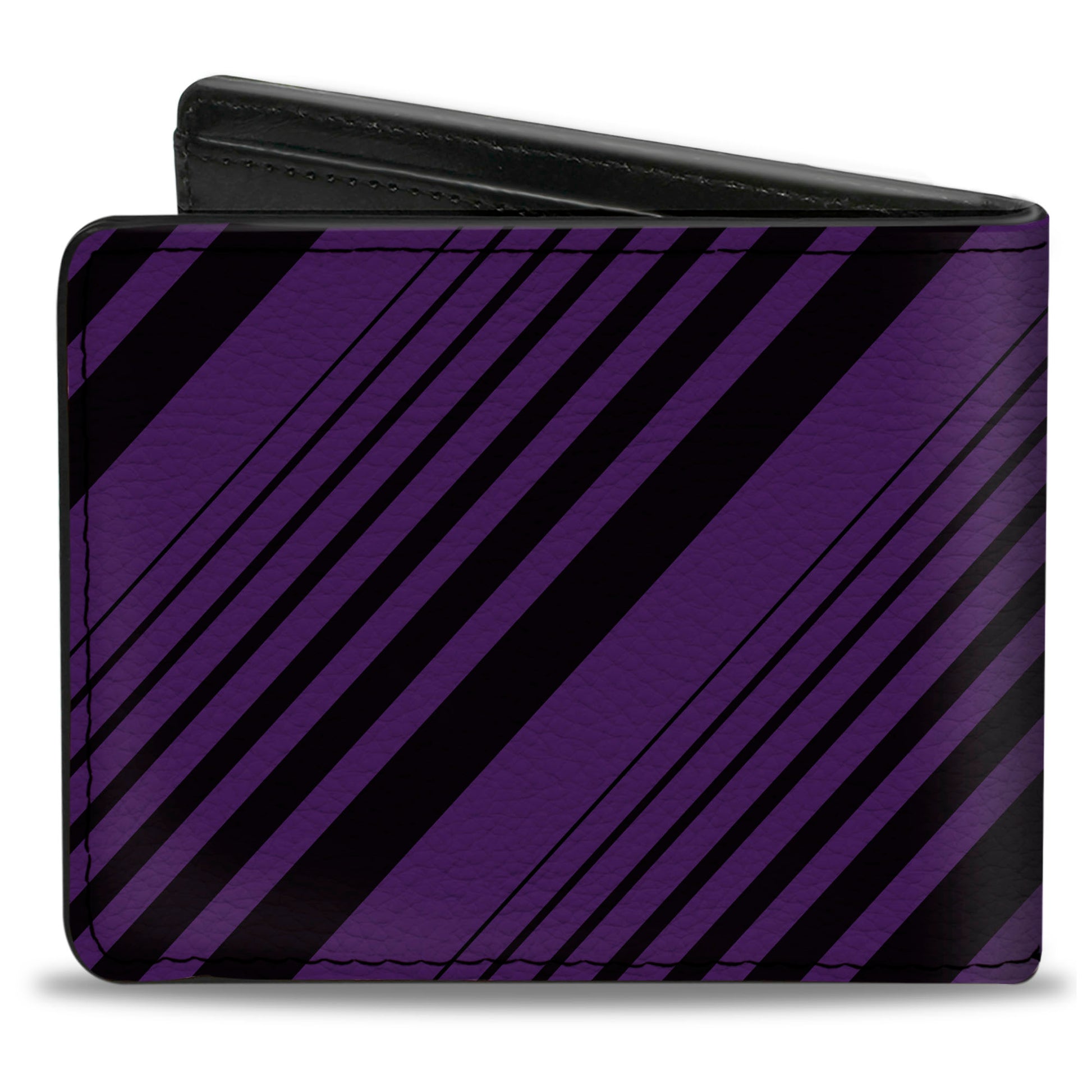 Bi-Fold Wallet - Diagonal Stripes Purples Bi-Fold Wallets Buckle-Down