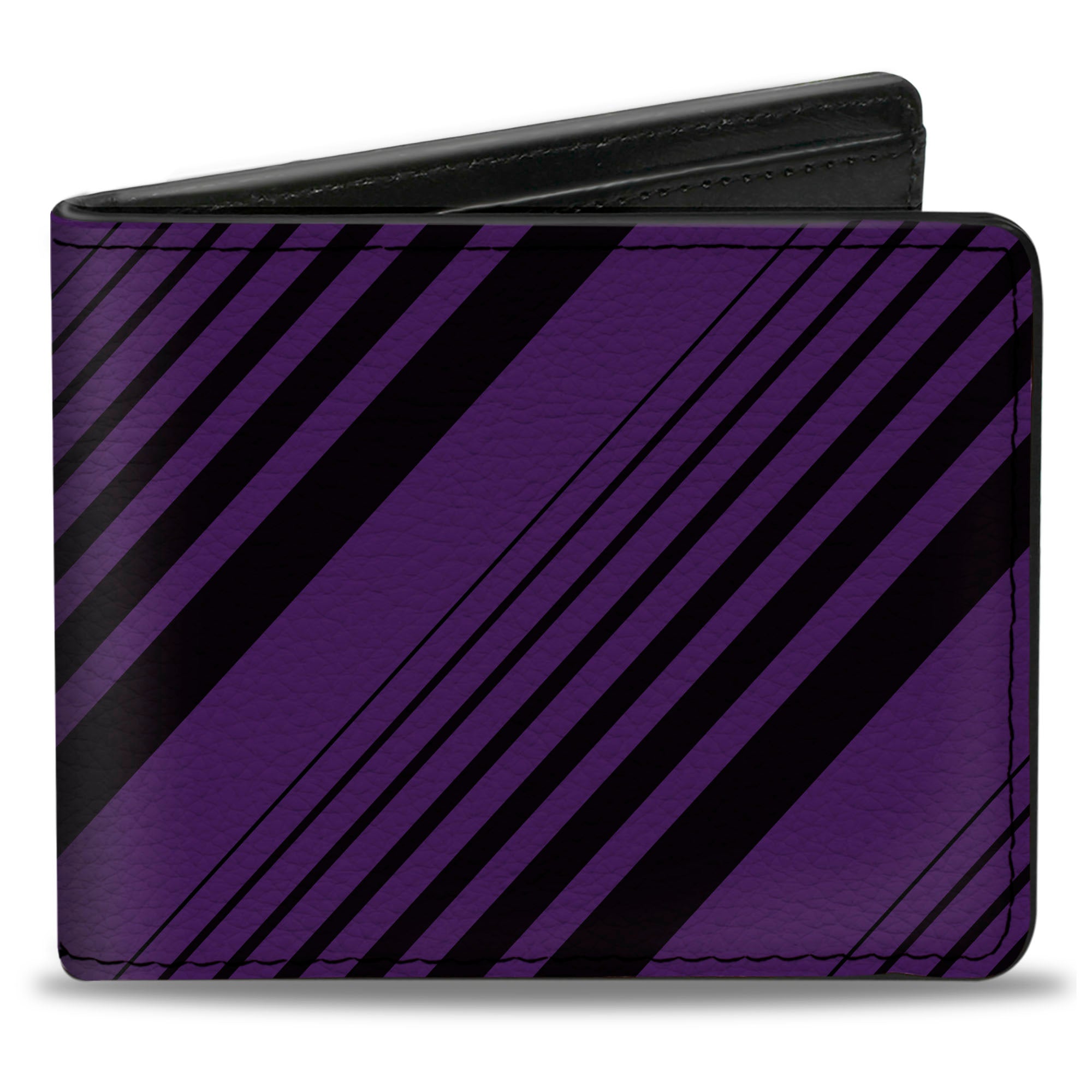 Bi-Fold Wallet - Diagonal Stripes Purples Bi-Fold Wallets Buckle-Down