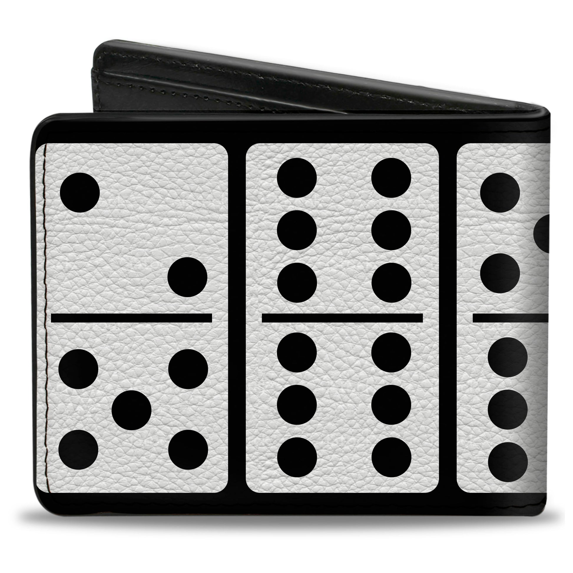 Bi-Fold Wallet - Dominoes Black White Black Bi-Fold Wallets Buckle-Down