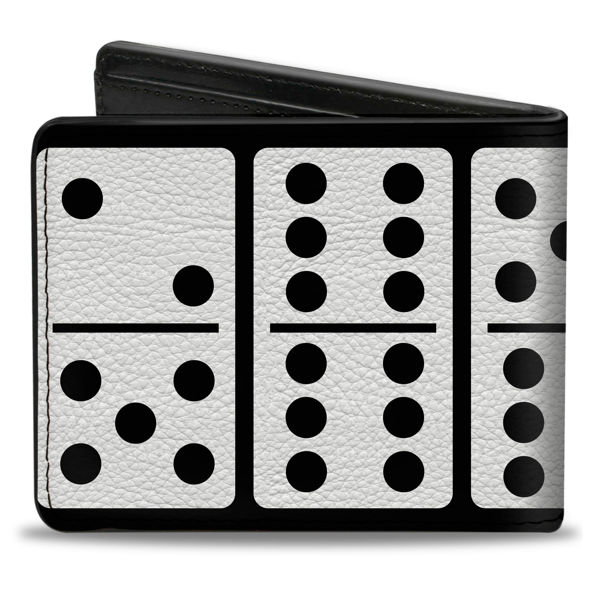 Bi-Fold Wallet - Dominoes Black White Black Bi-Fold Wallets Buckle-Down