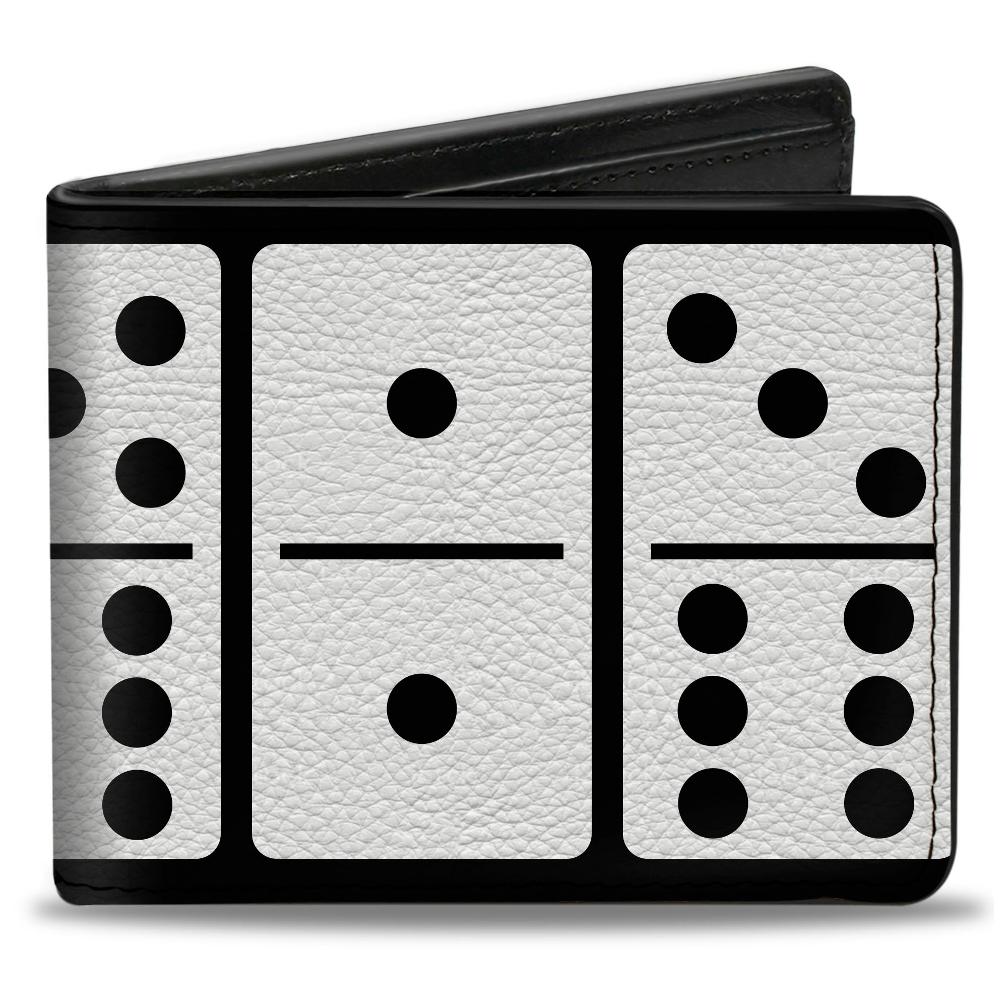Bi-Fold Wallet - Dominoes Black White Black Bi-Fold Wallets Buckle-Down