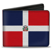 Bi-Fold Wallet - Dominican Republic Flags Black Blocks Bi-Fold Wallets Buckle-Down