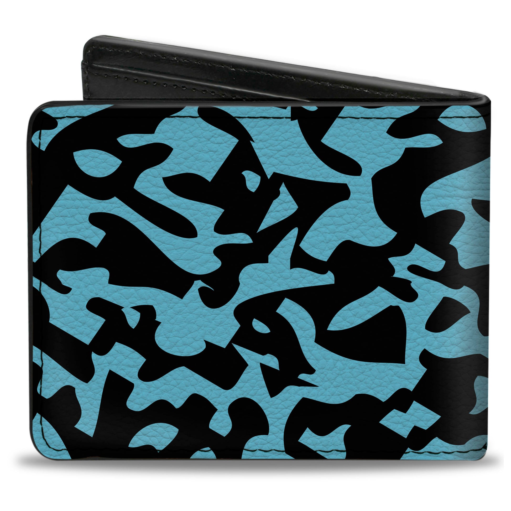 Bi-Fold Wallet - Eighties 1 Blue Black Bi-Fold Wallets Buckle-Down