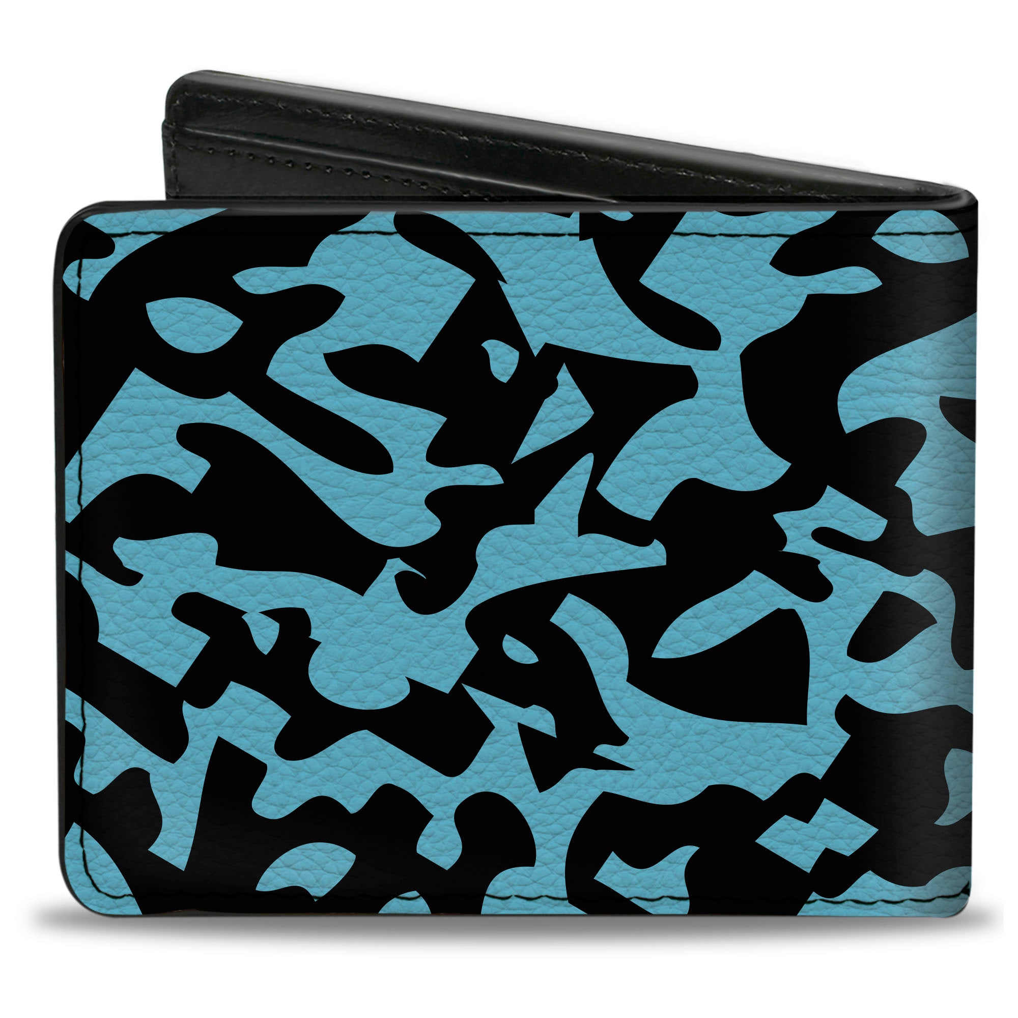 Bi-Fold Wallet - Eighties 1 Blue Black Bi-Fold Wallets Buckle-Down