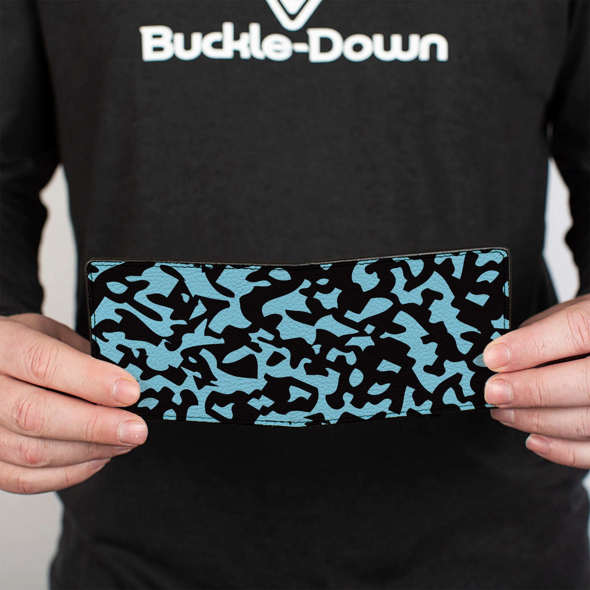 Bi-Fold Wallet - Eighties 1 Blue Black Bi-Fold Wallets Buckle-Down