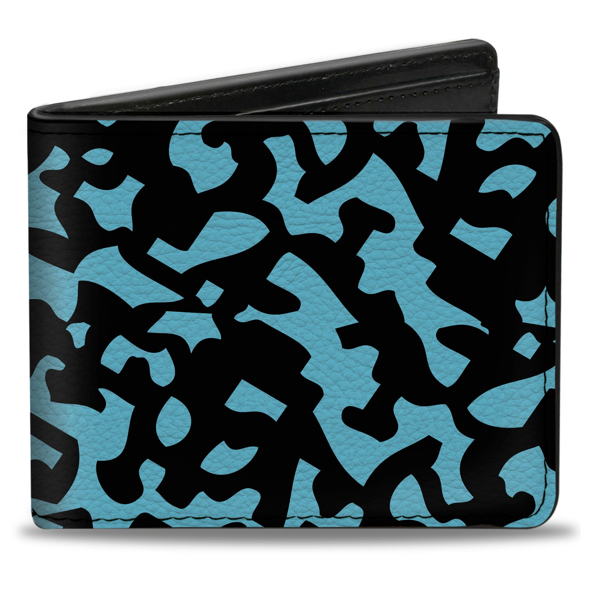 Bi-Fold Wallet - Eighties 1 Blue Black Bi-Fold Wallets Buckle-Down