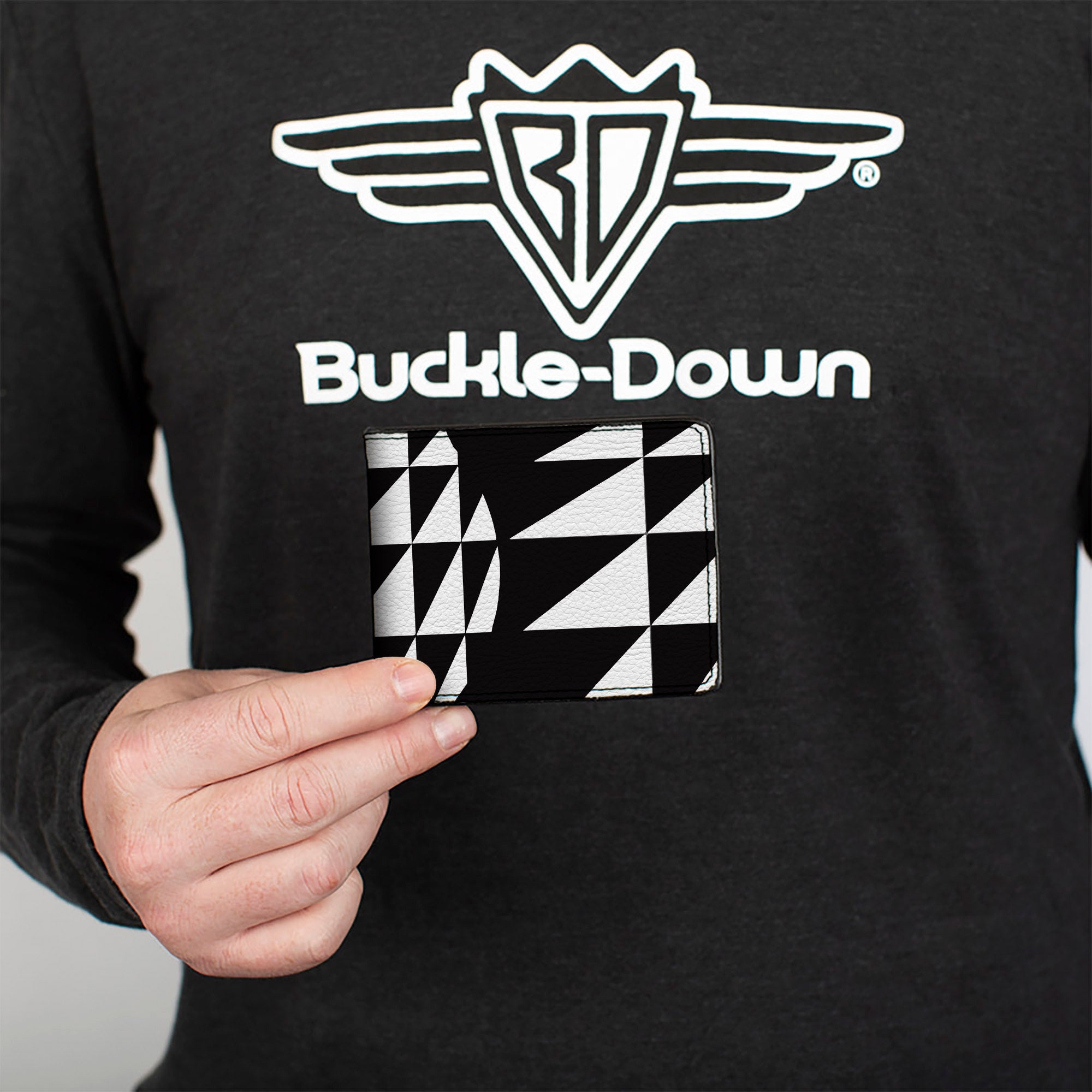 Bi-Fold Wallet - Eighties 8 Black White Bi-Fold Wallets Buckle-Down