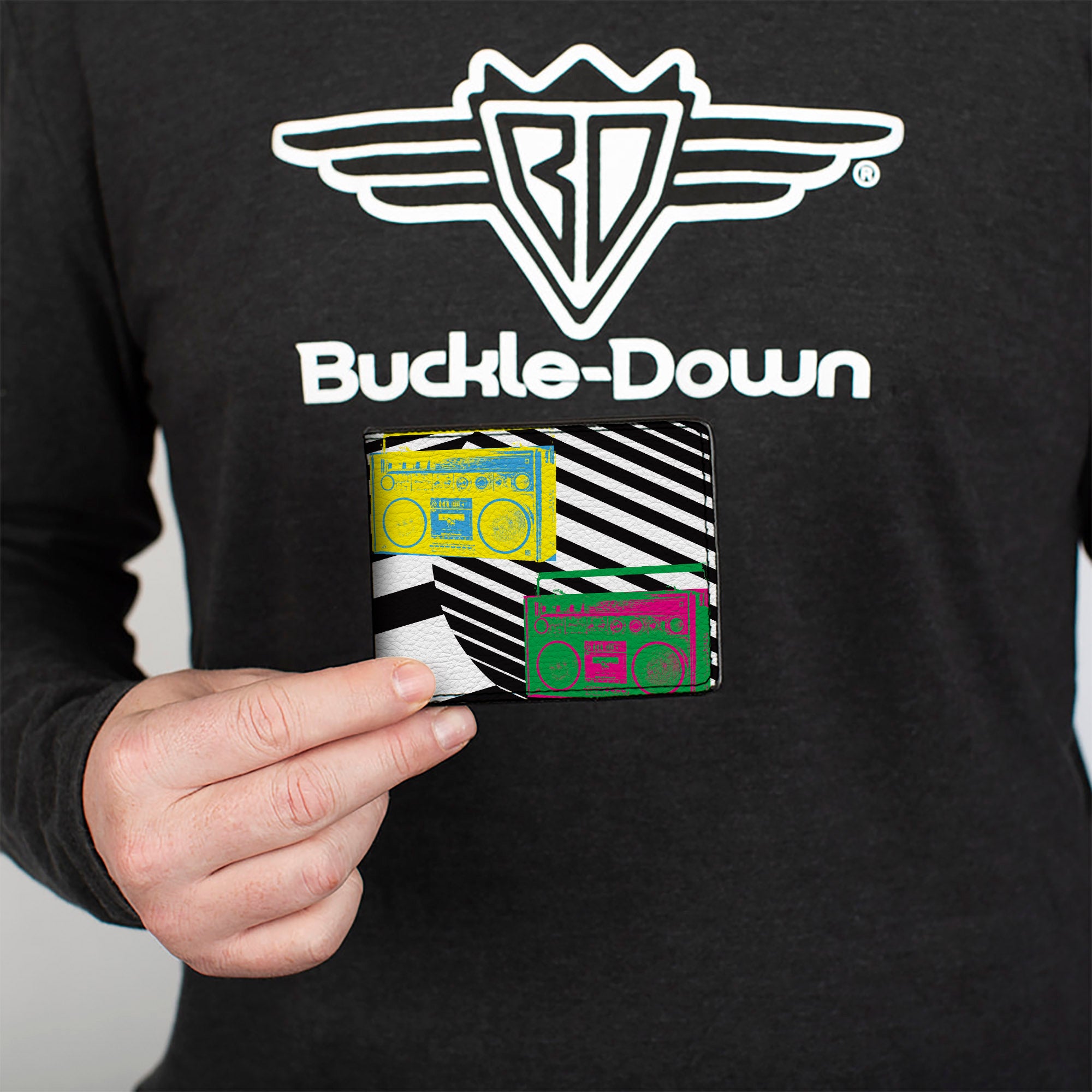 Bi-Fold Wallet - Eighties Boomboxes