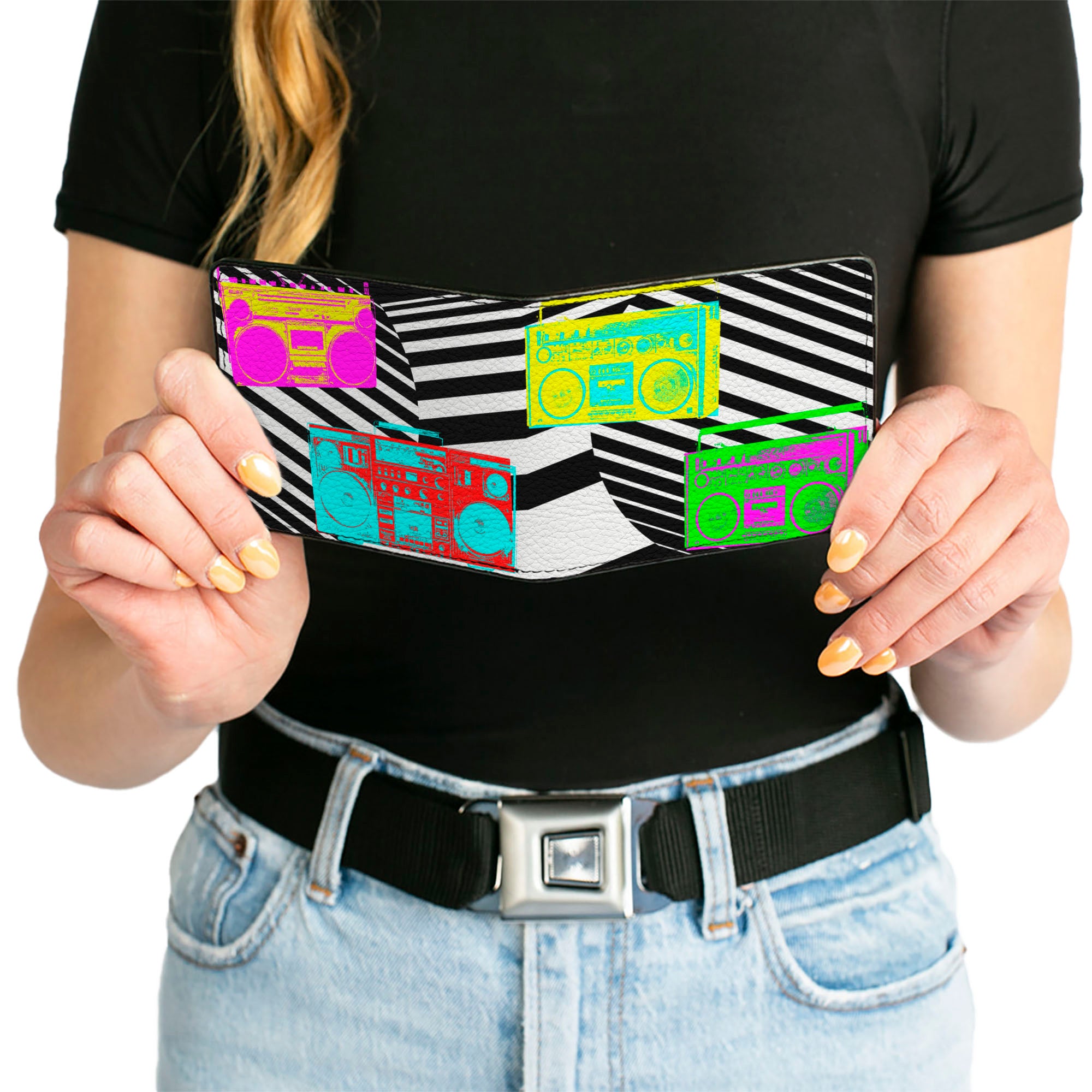 Bi-Fold Wallet - Eighties Boomboxes