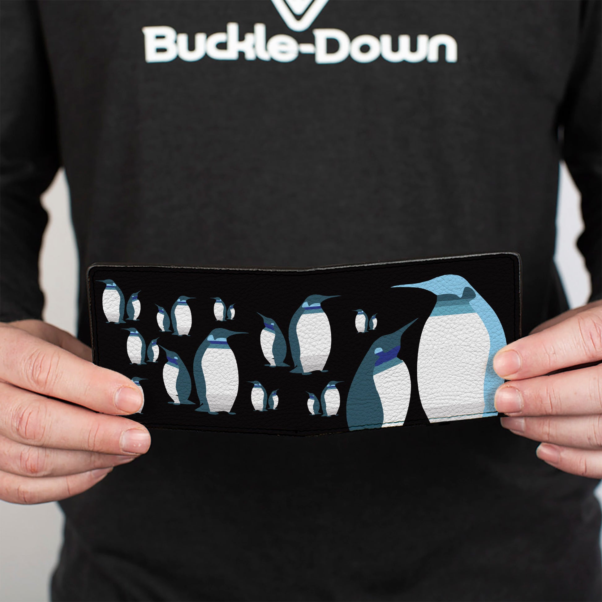 Bi-Fold Wallet - Emperor Penguins Gray Blues Bi-Fold Wallets Buckle-Down