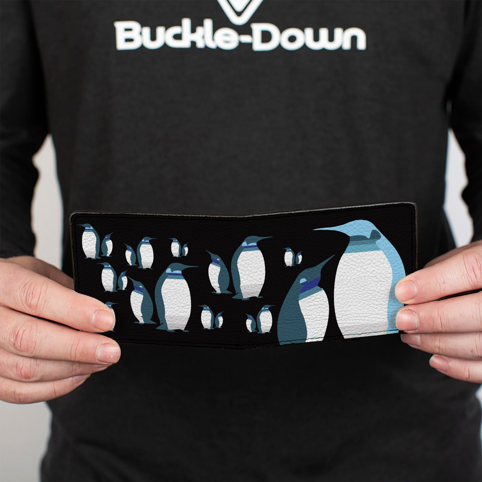 Bi-Fold Wallet - Emperor Penguins Gray Blues Bi-Fold Wallets Buckle-Down