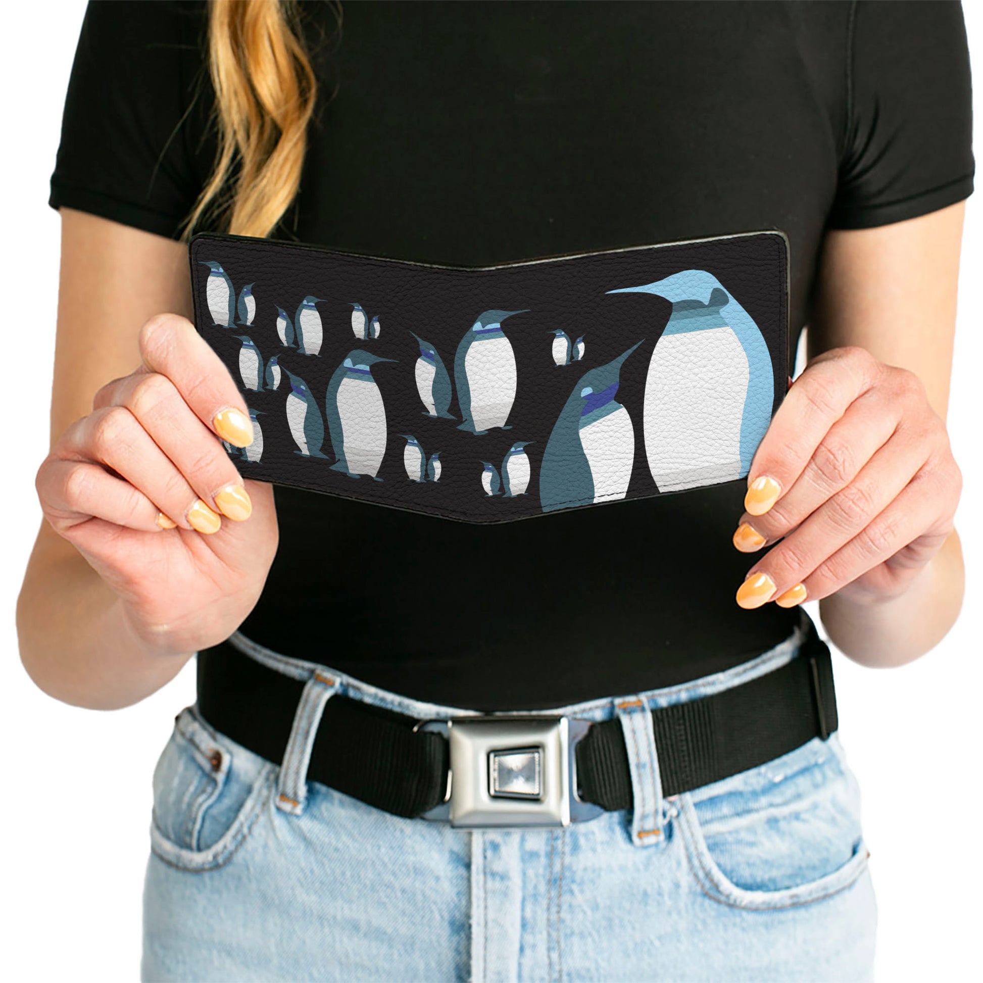 Bi-Fold Wallet - Emperor Penguins Gray Blues Bi-Fold Wallets Buckle-Down
