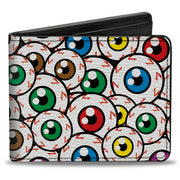 Bi-Fold Wallet - Eyeballs Stacked Bi-Fold Wallets Buckle-Down