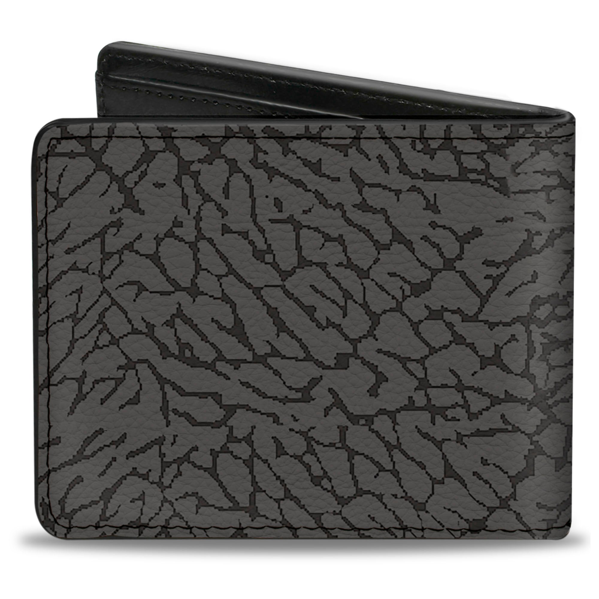 Bi-Fold Wallet - Elephant Crackle Grays Bi-Fold Wallets Buckle-Down