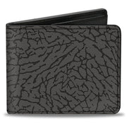 Bi-Fold Wallet - Elephant Crackle Grays Bi-Fold Wallets Buckle-Down