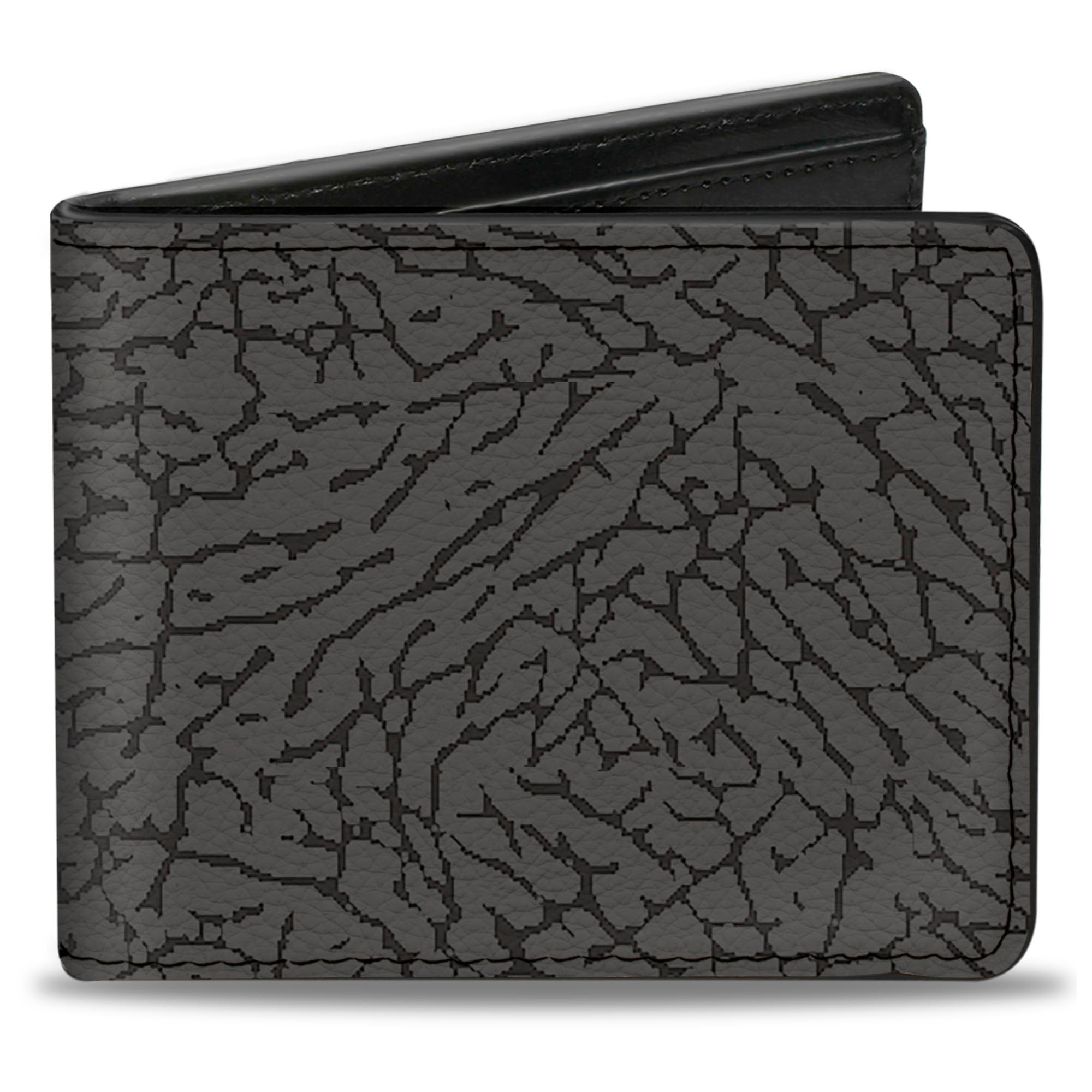 Bi-Fold Wallet - Elephant Crackle Grays Bi-Fold Wallets Buckle-Down
