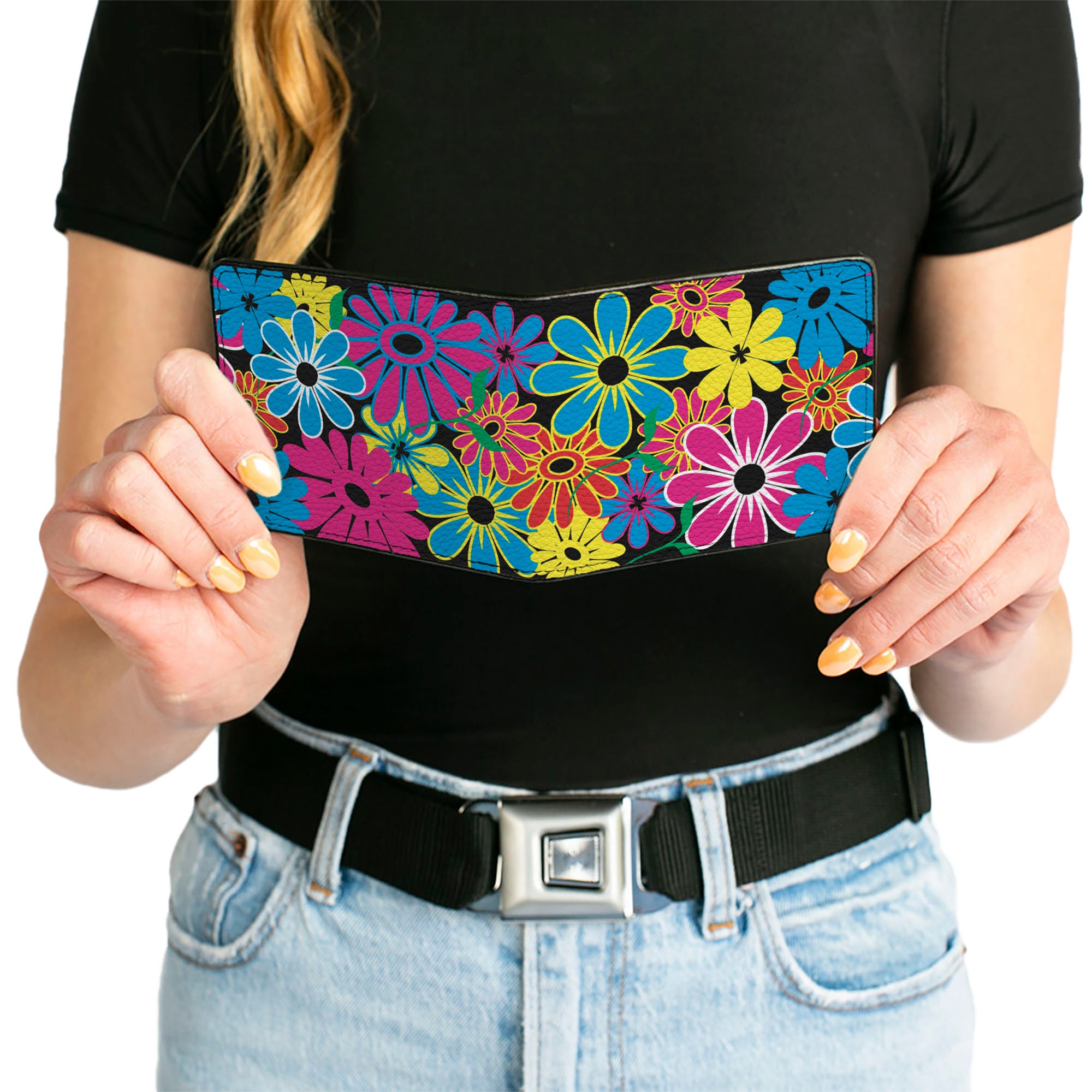 Bi-Fold Wallet - Flower Blossom Bi-Fold Wallets Buckle-Down