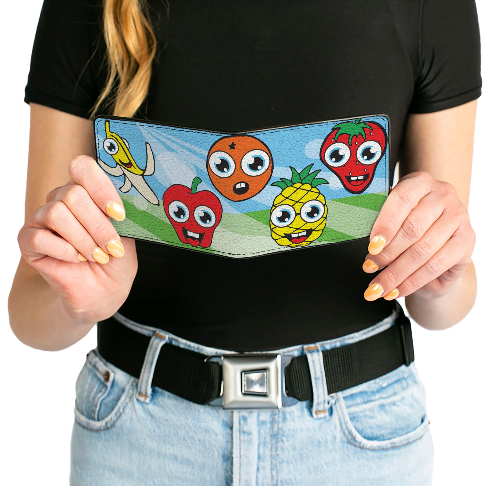 Bi-Fold Wallet - Fruit Cartoon Bi-Fold Wallets Buckle-Down