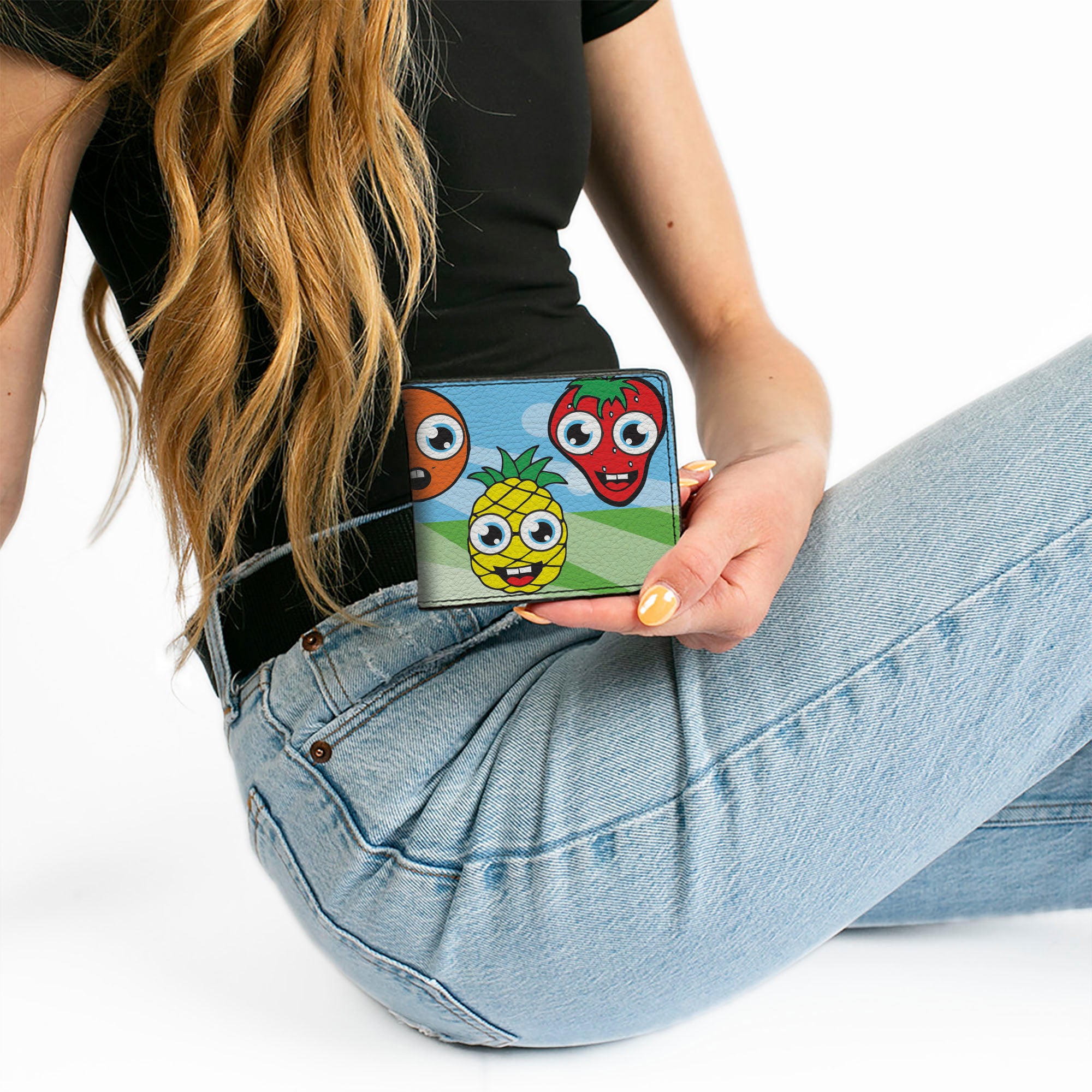 Bi-Fold Wallet - Fruit Cartoon Bi-Fold Wallets Buckle-Down