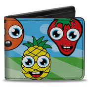 Bi-Fold Wallet - Fruit Cartoon Bi-Fold Wallets Buckle-Down