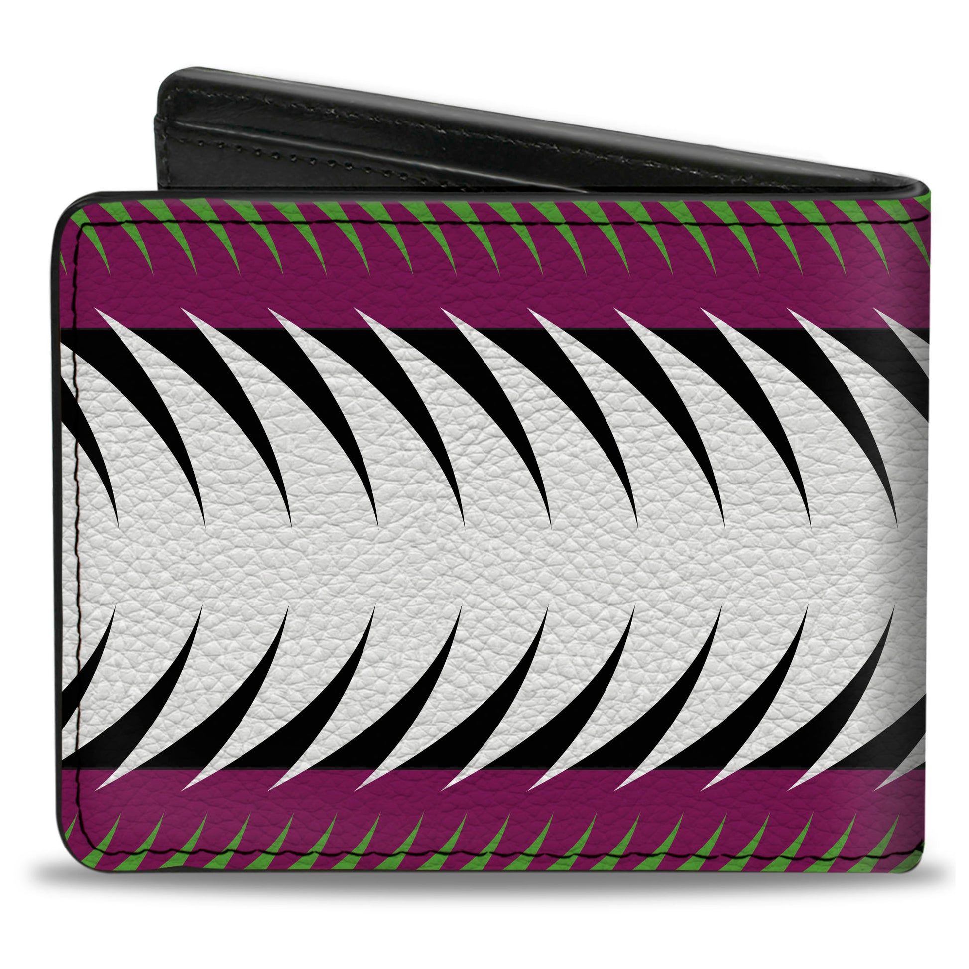 Bi-Fold Wallet - Fish Tail Fuchsia Black White Bi-Fold Wallets Buckle-Down