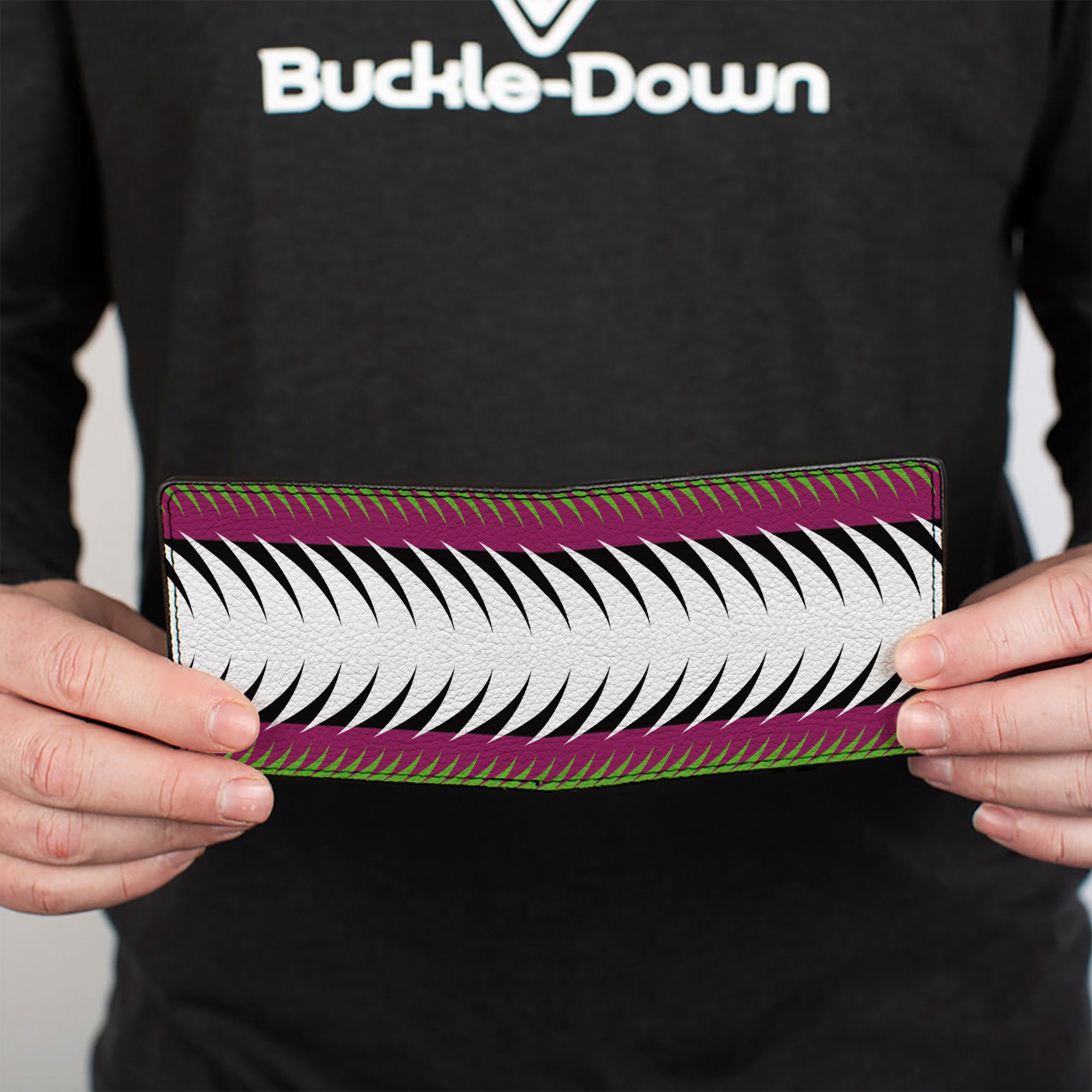 Bi-Fold Wallet - Fish Tail Fuchsia Black White Bi-Fold Wallets Buckle-Down