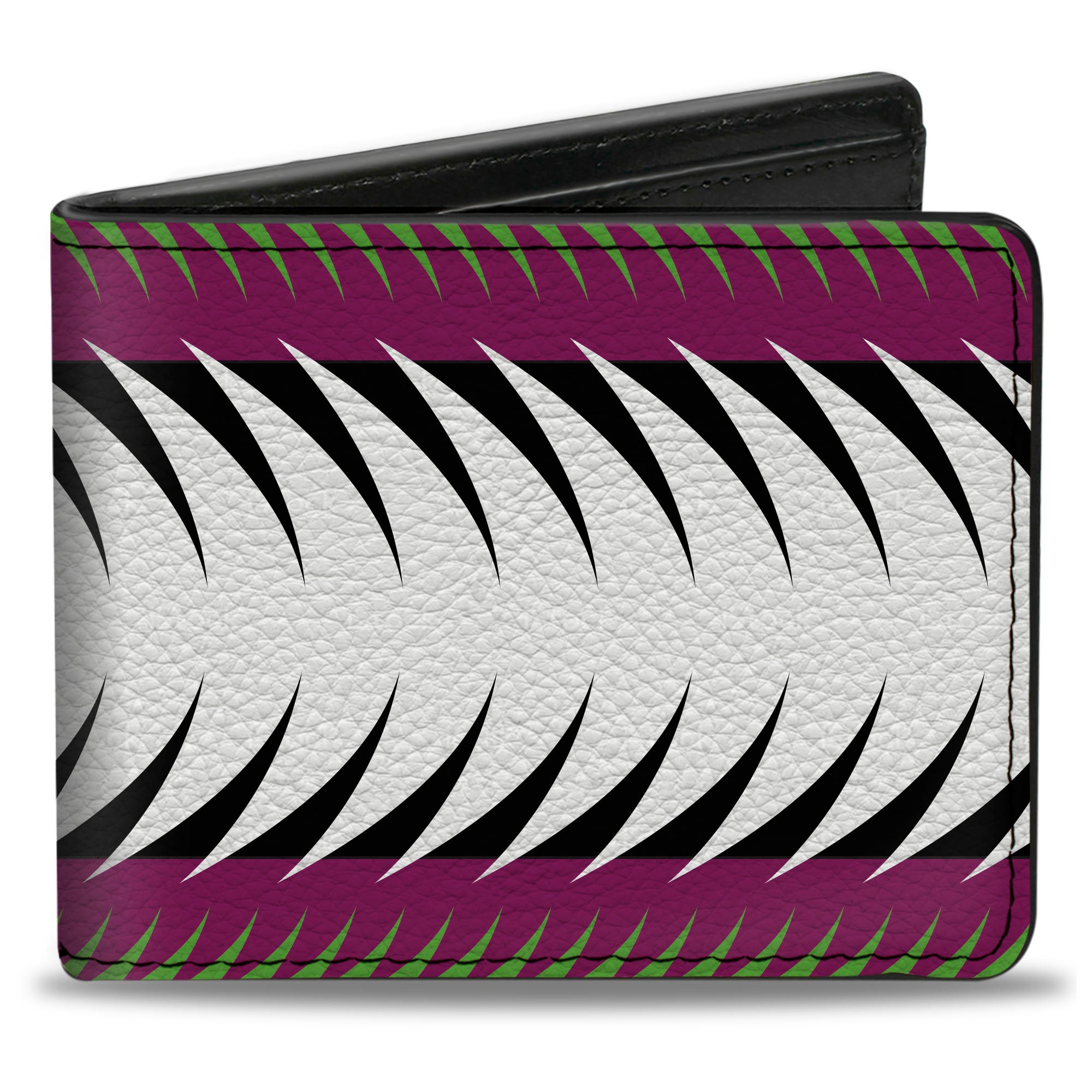 Bi-Fold Wallet - Fish Tail Fuchsia Black White Bi-Fold Wallets Buckle-Down