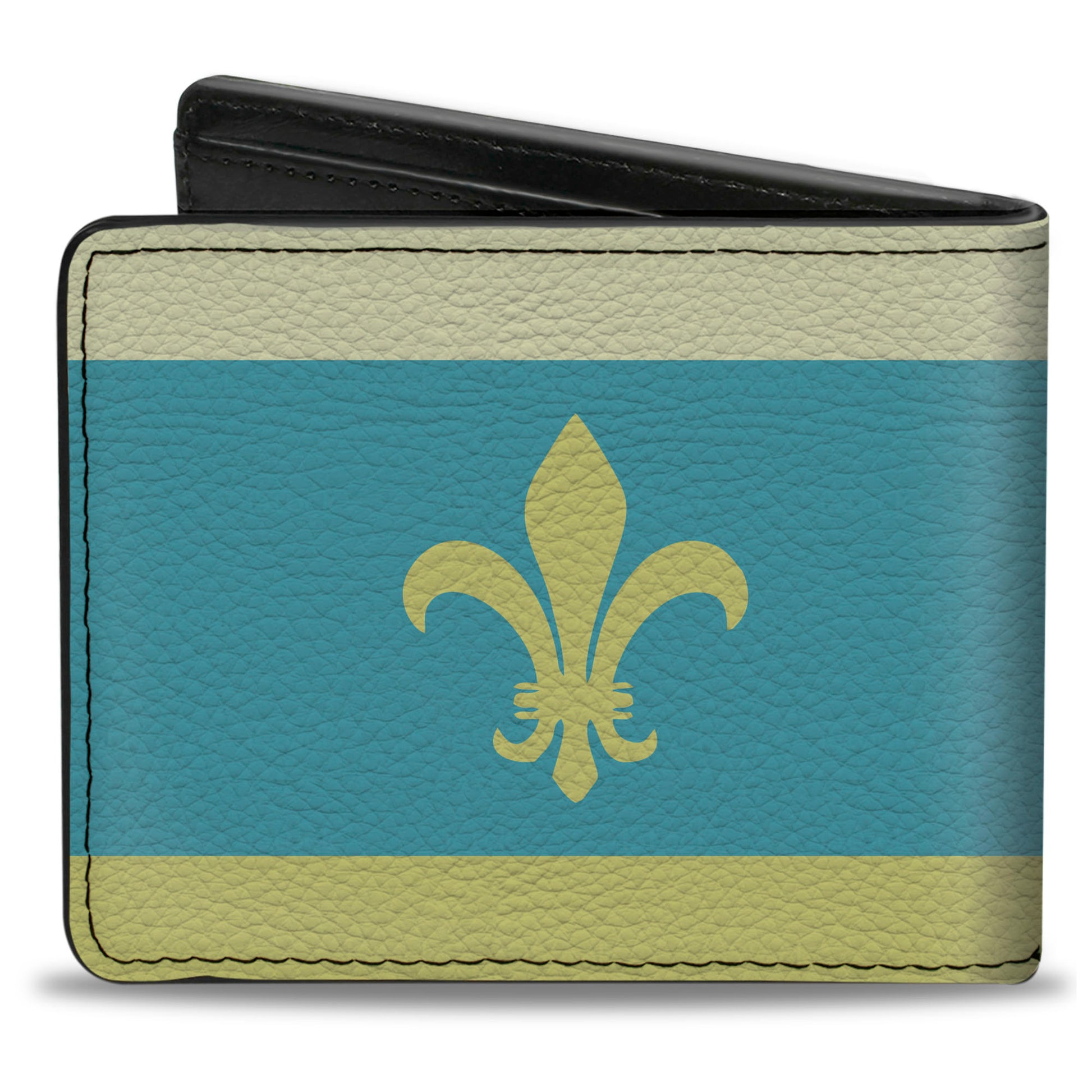 Bi-Fold Wallet - Fleur-de-Lis2 Baby Blue Tan Lime Green Bi-Fold Wallets Buckle-Down