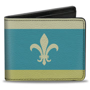 Bi-Fold Wallet - Fleur-de-Lis2 Baby Blue Tan Lime Green Bi-Fold Wallets Buckle-Down