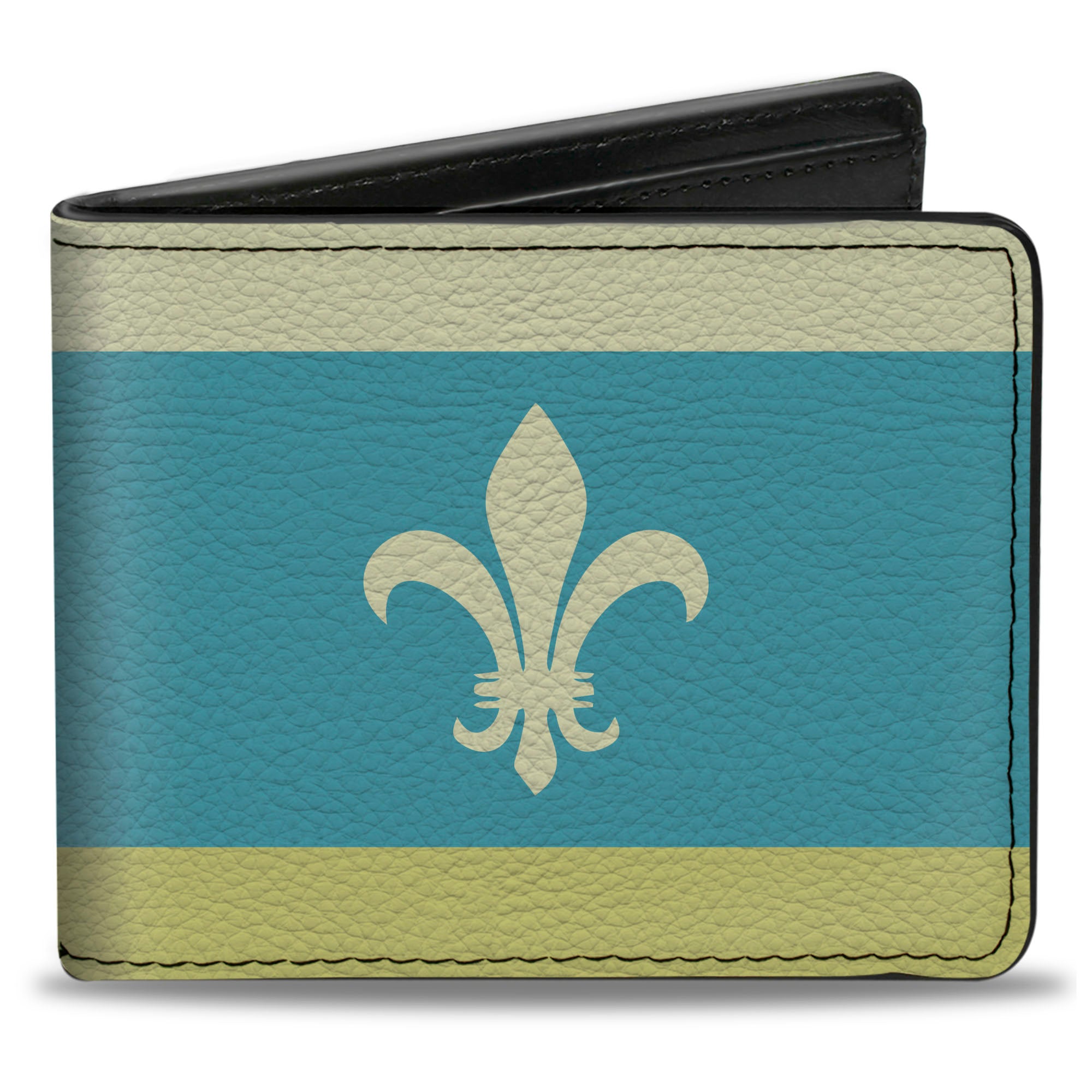 Bi-Fold Wallet - Fleur-de-Lis2 Baby Blue Tan Lime Green Bi-Fold Wallets Buckle-Down