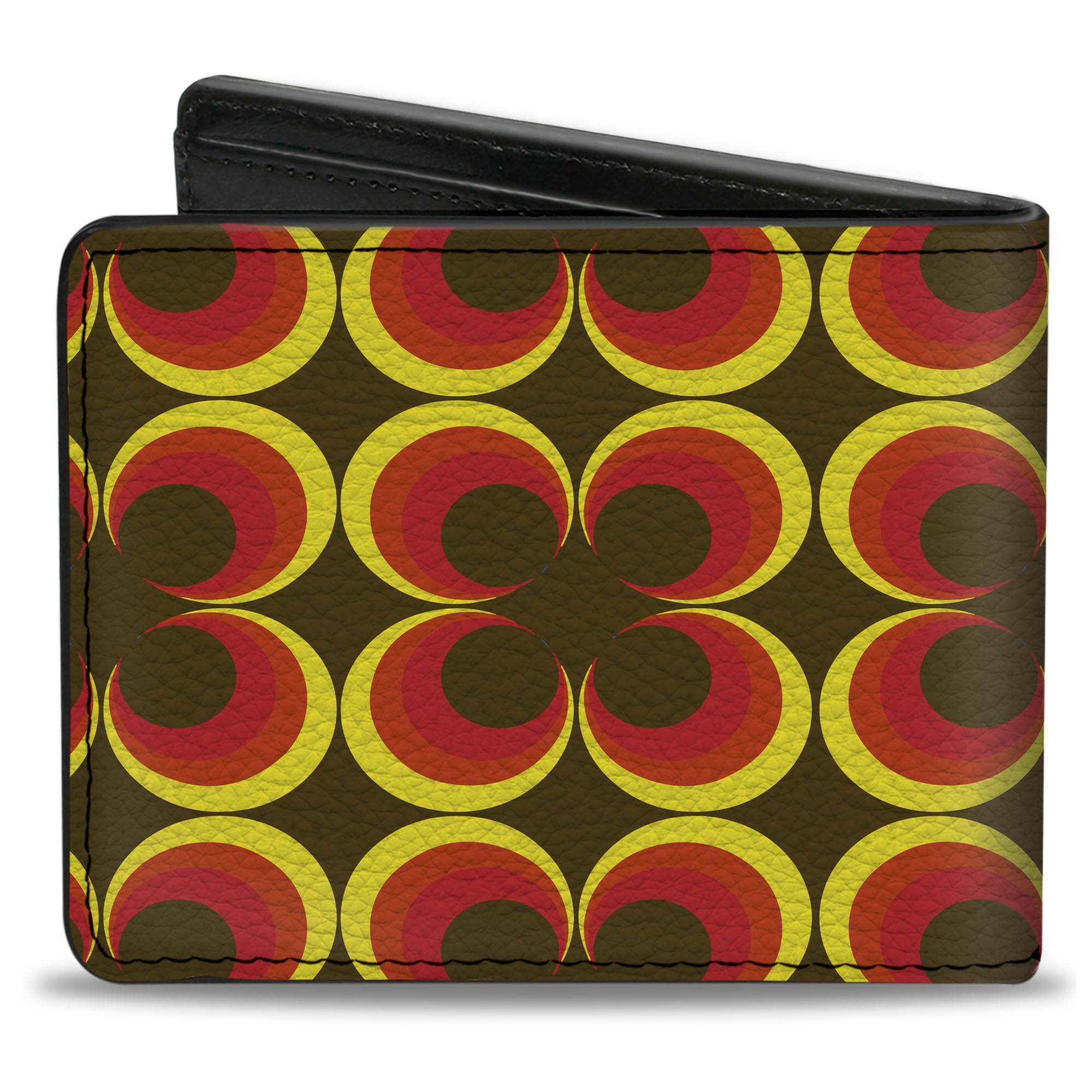 Bi-Fold Wallet - Four Dot Gradient Brown Yellow Red Bi-Fold Wallets Buckle-Down