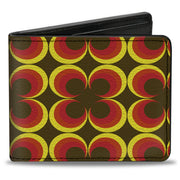 Bi-Fold Wallet - Four Dot Gradient Brown Yellow Red Bi-Fold Wallets Buckle-Down