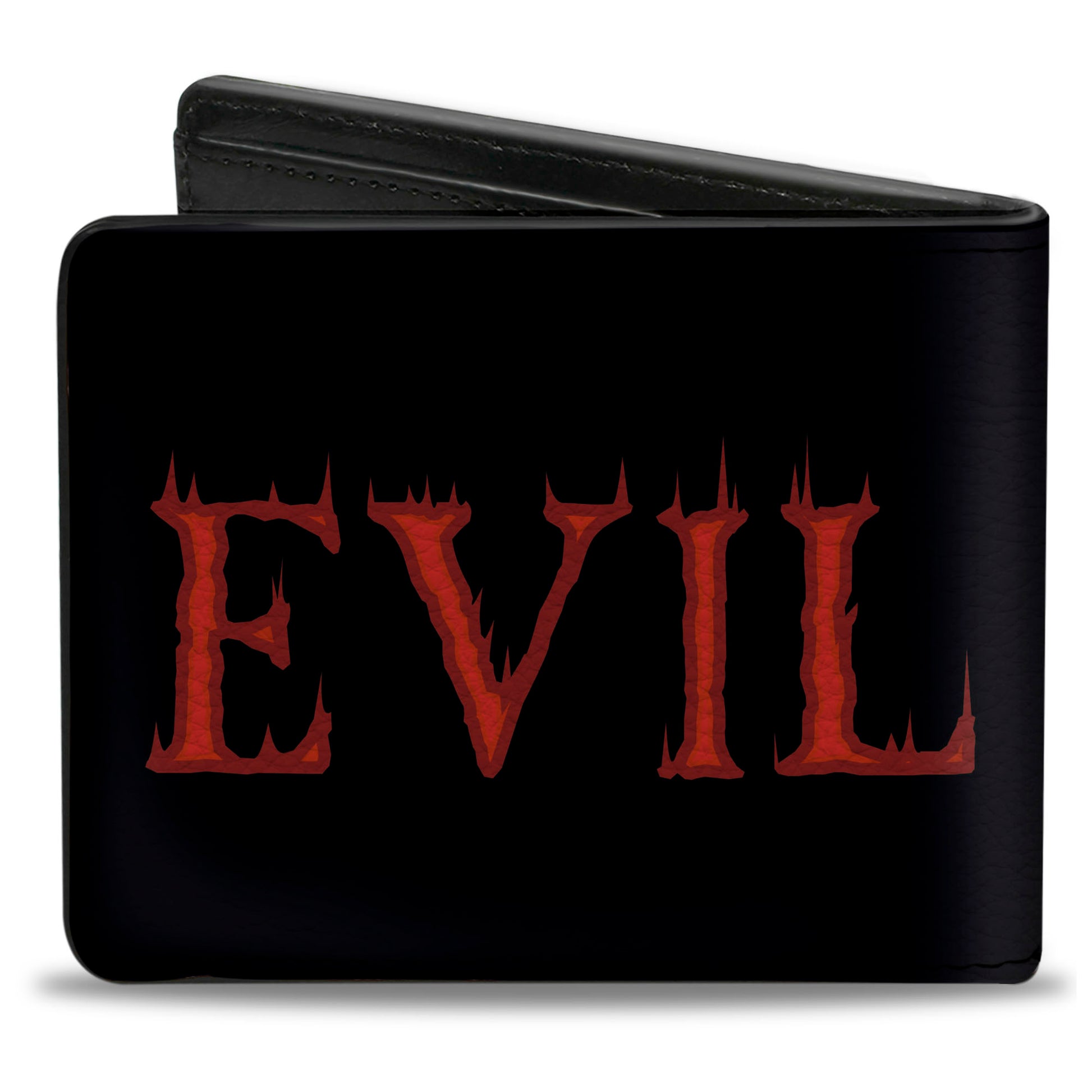 Bi-Fold Wallet - Evil Flaming Black Red Bi-Fold Wallets Buckle-Down