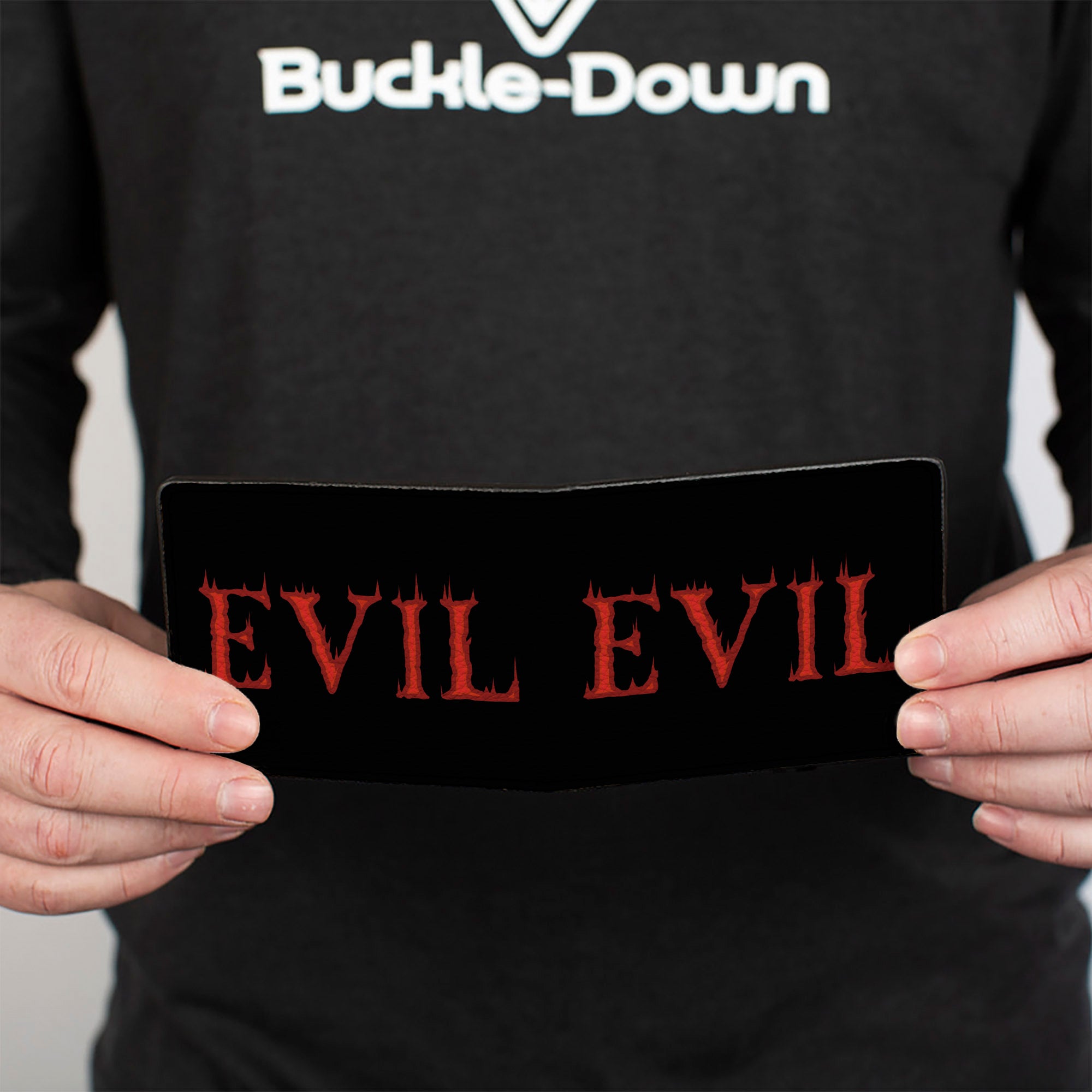 Bi-Fold Wallet - Evil Flaming Black Red Bi-Fold Wallets Buckle-Down