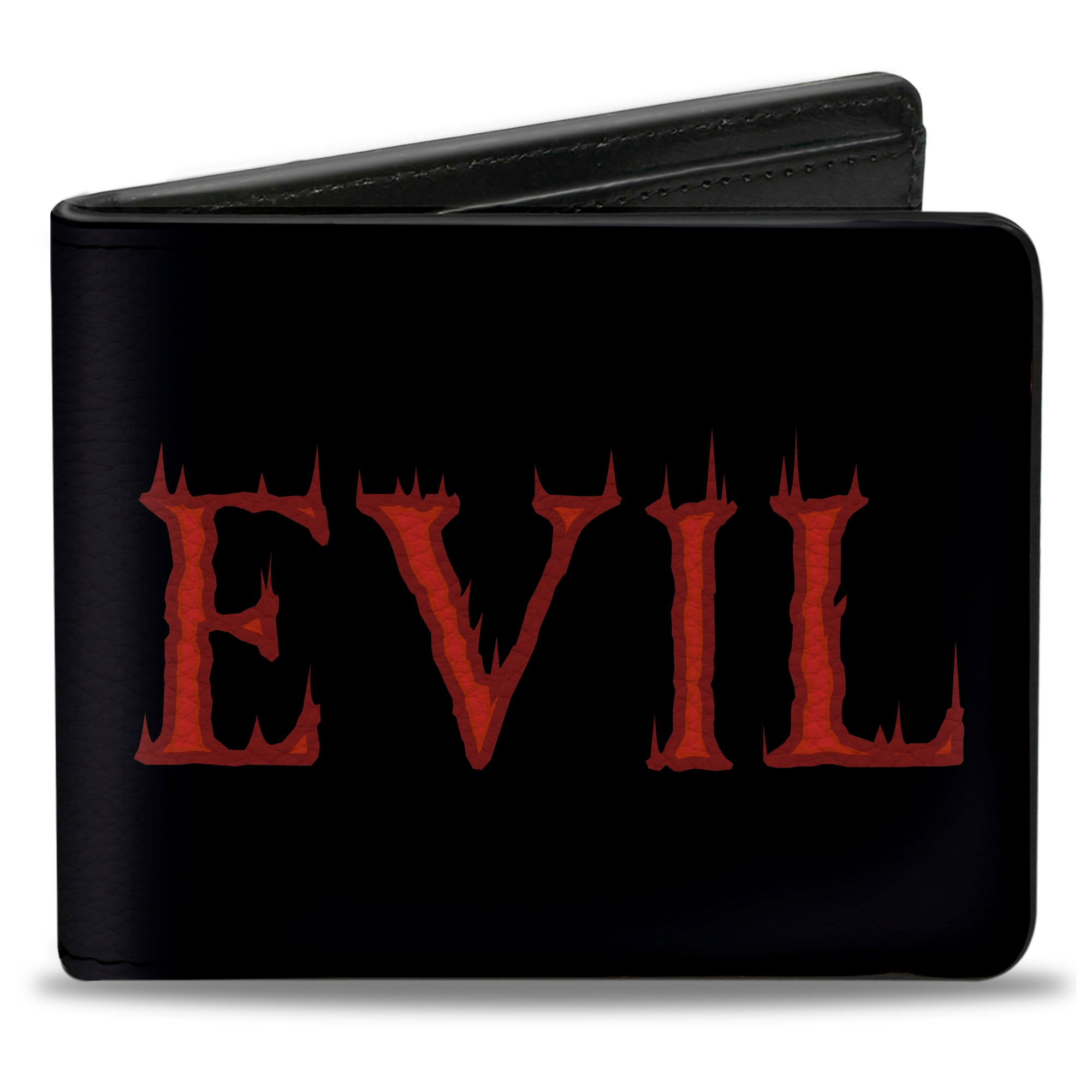 Bi-Fold Wallet - Evil Flaming Black Red Bi-Fold Wallets Buckle-Down