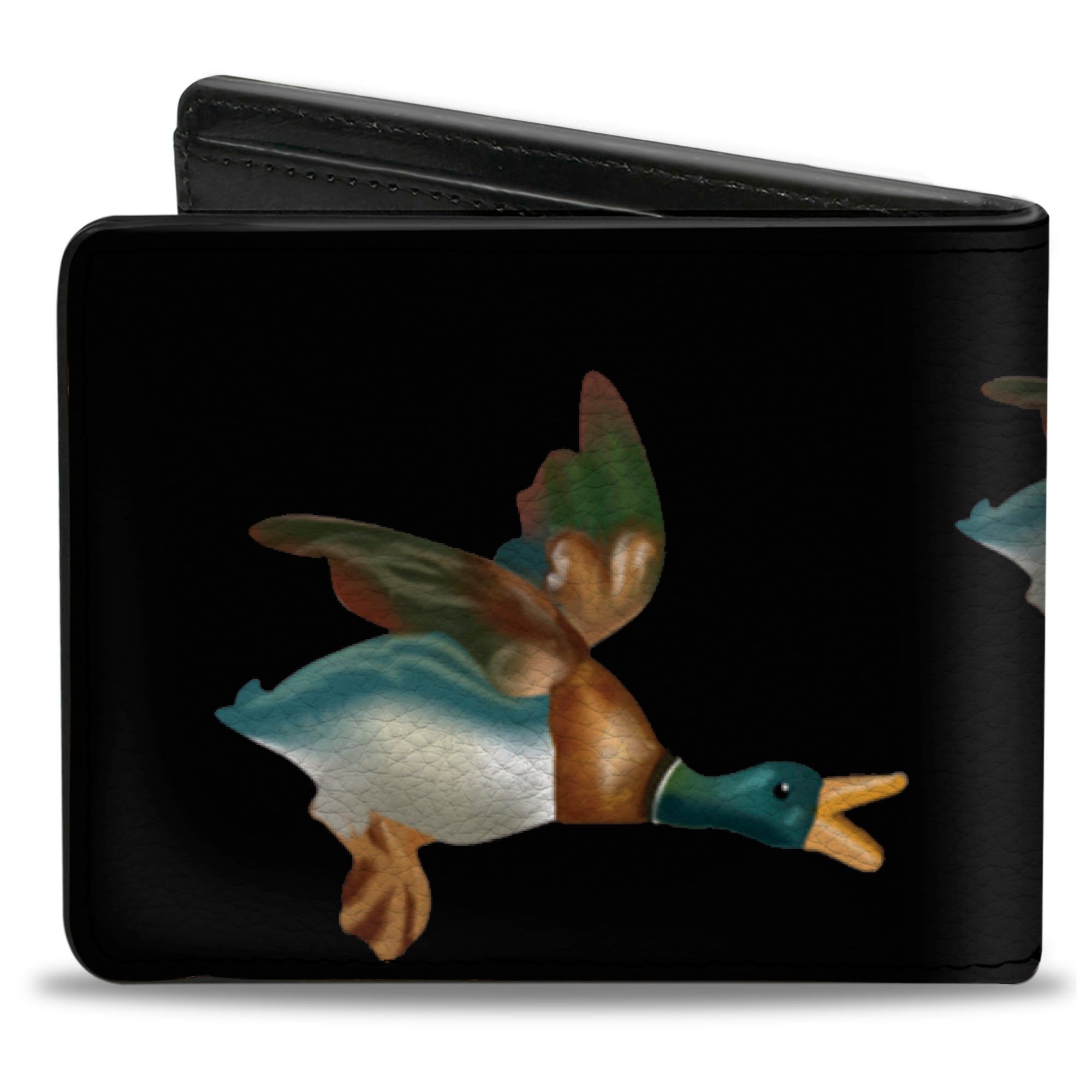 Bi-Fold Wallet - Flying Mallards Black Bi-Fold Wallets Buckle-Down