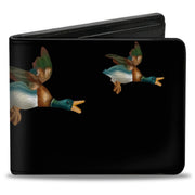 Bi-Fold Wallet - Flying Mallards Black Bi-Fold Wallets Buckle-Down