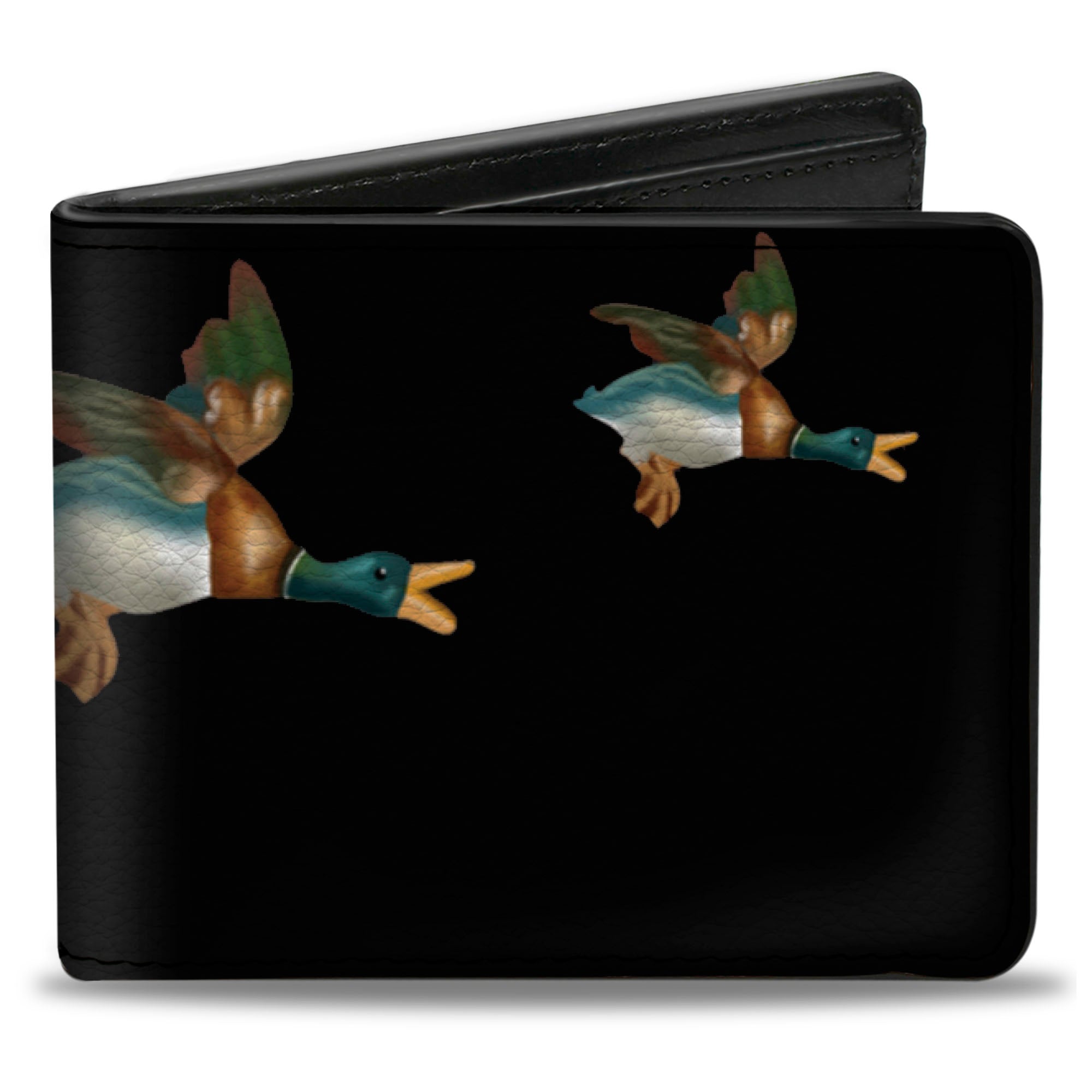Bi-Fold Wallet - Flying Mallards Black Bi-Fold Wallets Buckle-Down