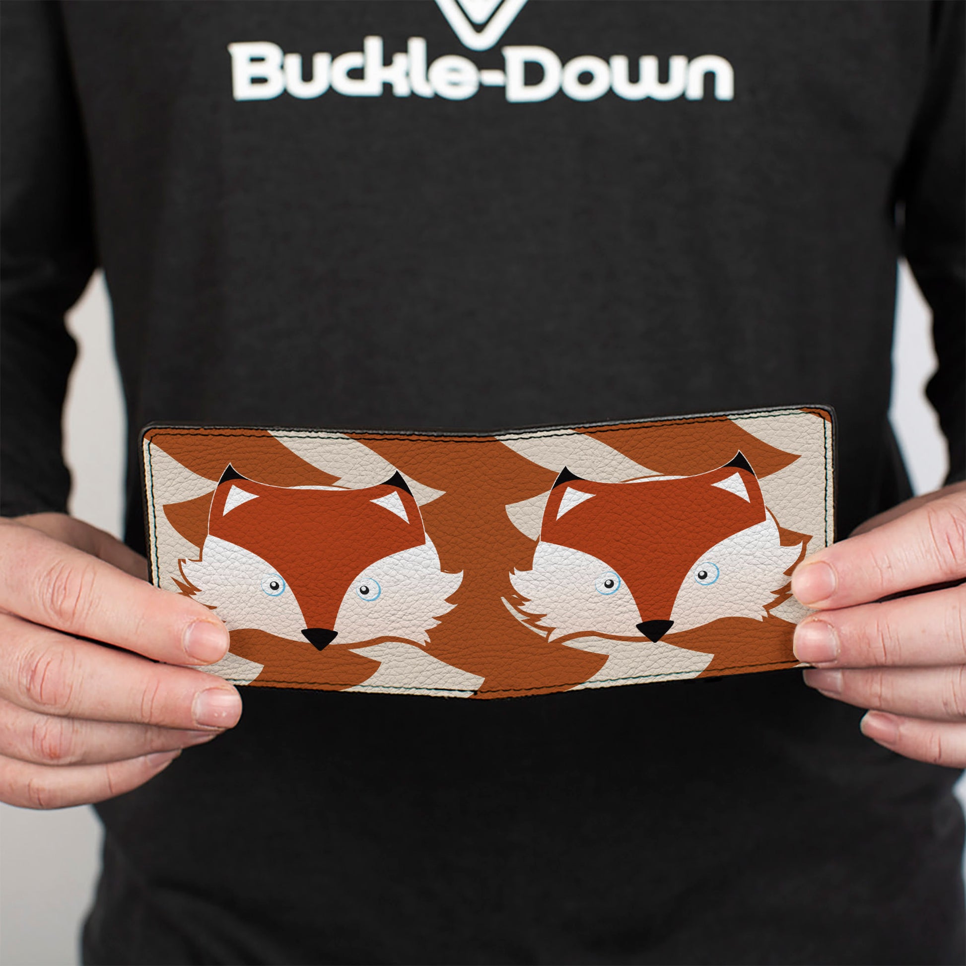 Bi-Fold Wallet - Fox Face Tail Orange Natural Bi-Fold Wallets Buckle-Down