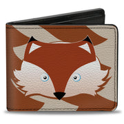 Bi-Fold Wallet - Fox Face Tail Orange Natural Bi-Fold Wallets Buckle-Down