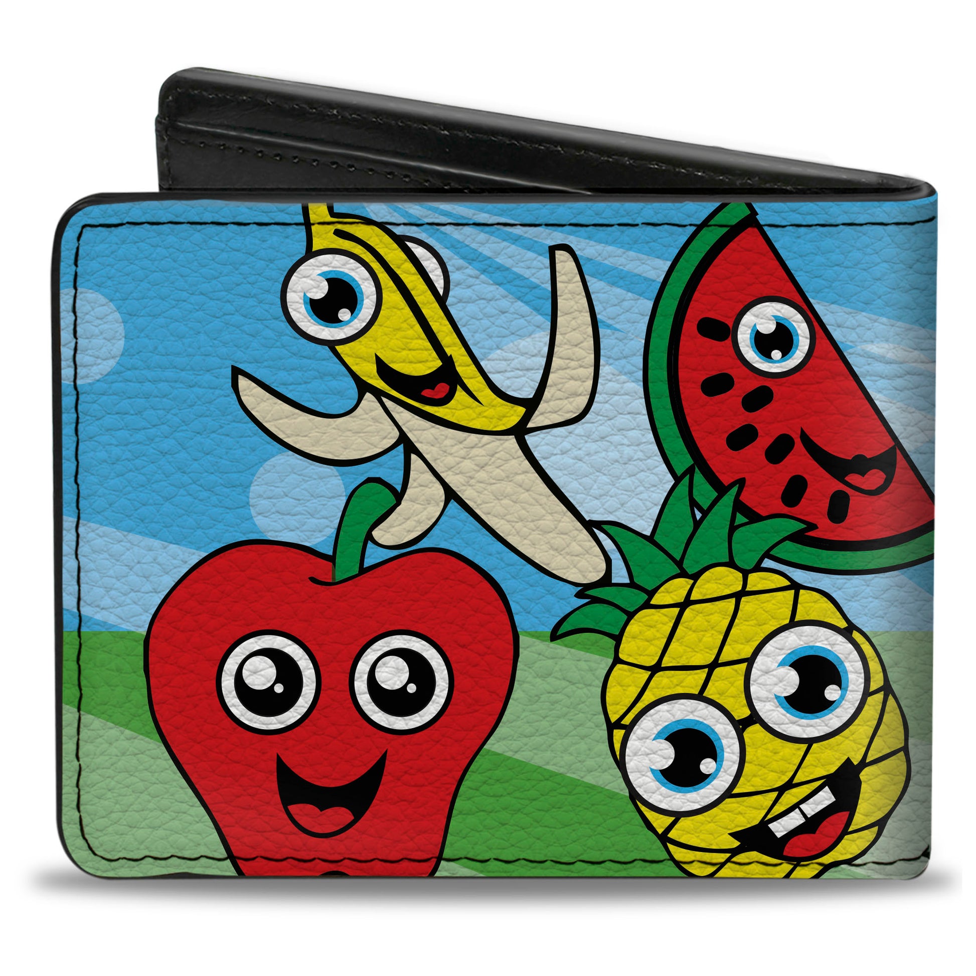 Bi-Fold Wallet - Fruit Cartoon2 Bi-Fold Wallets Buckle-Down