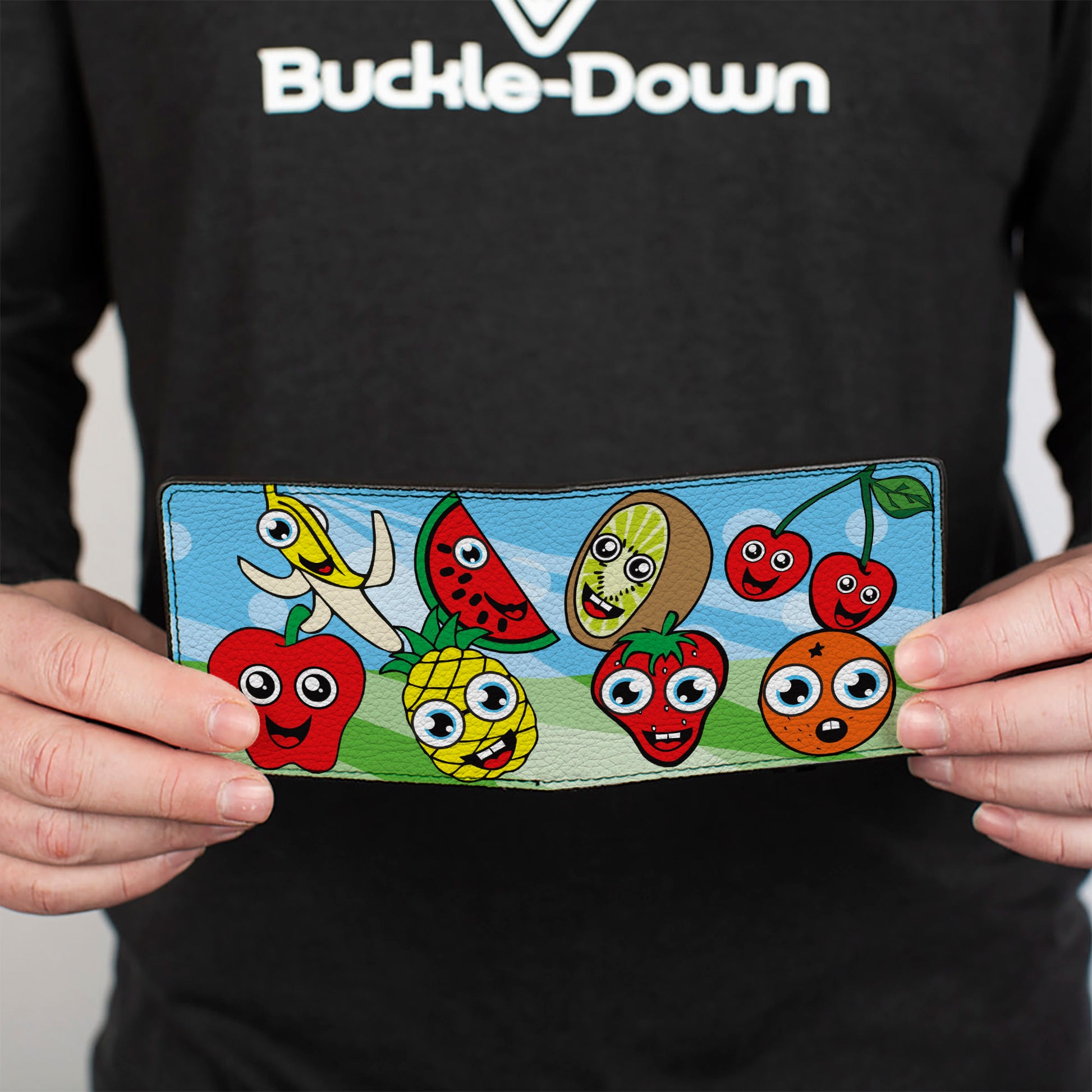 Bi-Fold Wallet - Fruit Cartoon2 Bi-Fold Wallets Buckle-Down